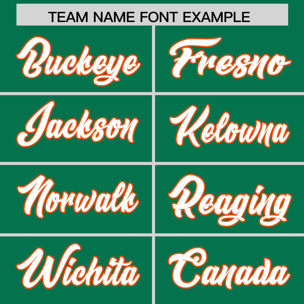 Custom Kelly Green Orange Star Pattern Thick Stripes Baseball Jersey