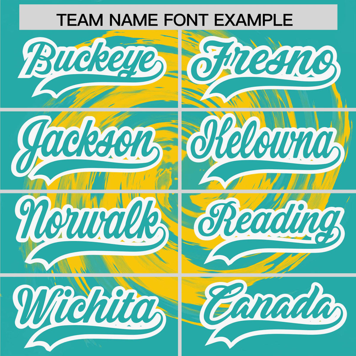 Custom Gold Aqua Swirl Graffiti Pattern Authentic Baseball Jersey