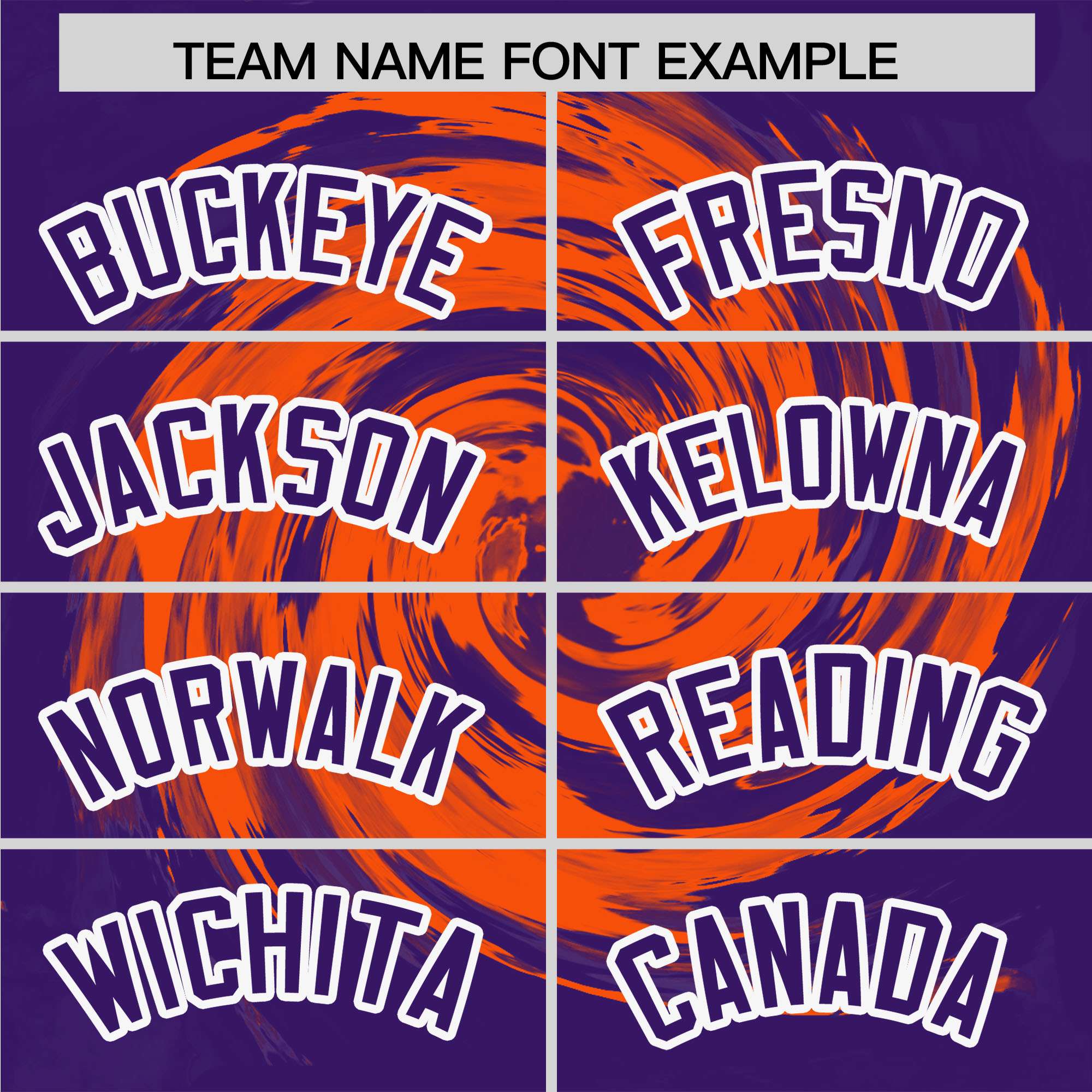 Custom Purple Orange Swirl Graffiti Pattern Authentic Baseball Jersey