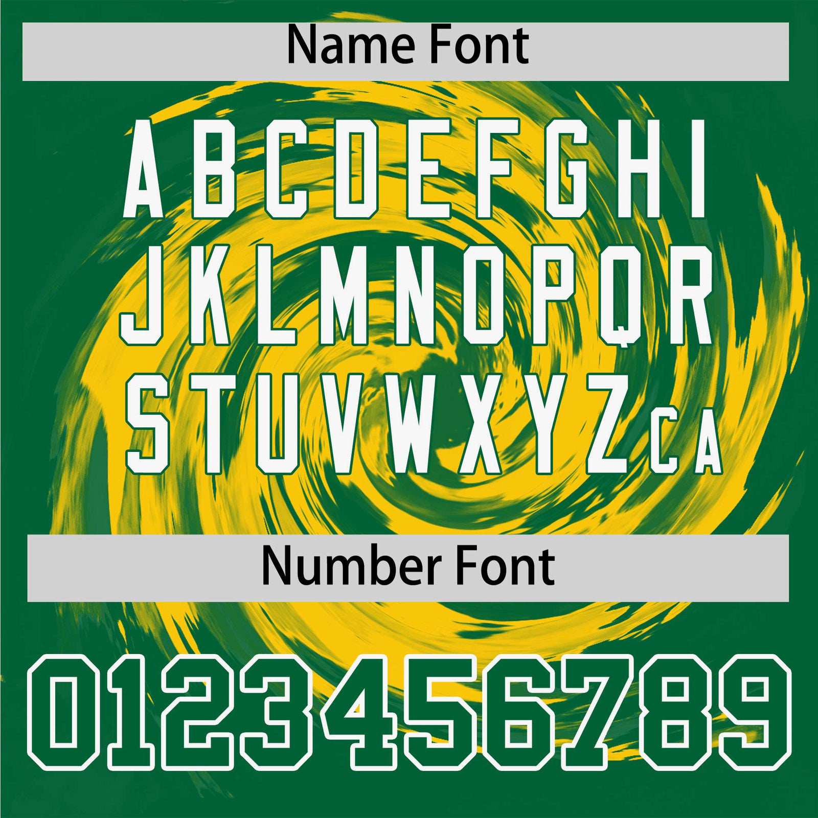 Custom Gold Kelly Green Swirl Graffiti Pattern Authentic Baseball Jersey