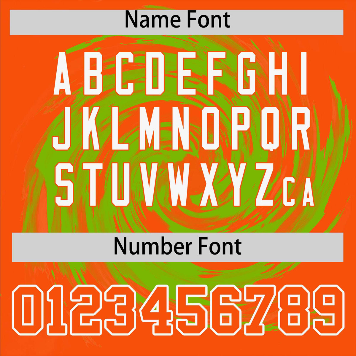 Custom Neon Green Orange Swirl Graffiti Pattern Authentic Baseball Jersey