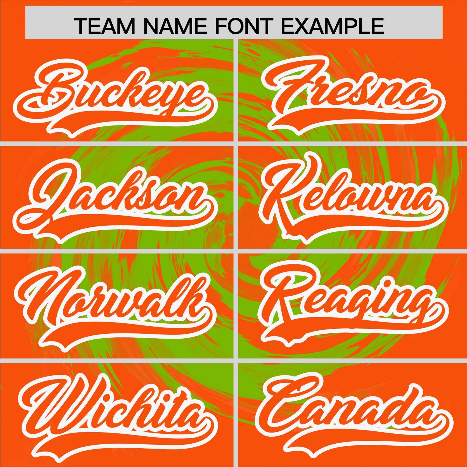 Custom Neon Green Orange Swirl Graffiti Pattern Authentic Baseball Jersey