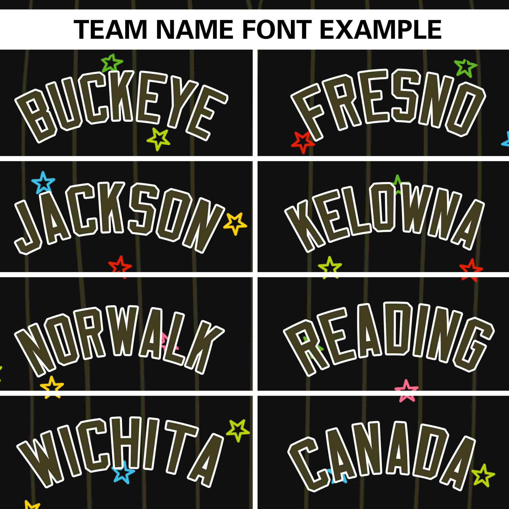 Custom Black Olive Stripe Fashion Personalized Star Pattern Authentic Baseball Jersey