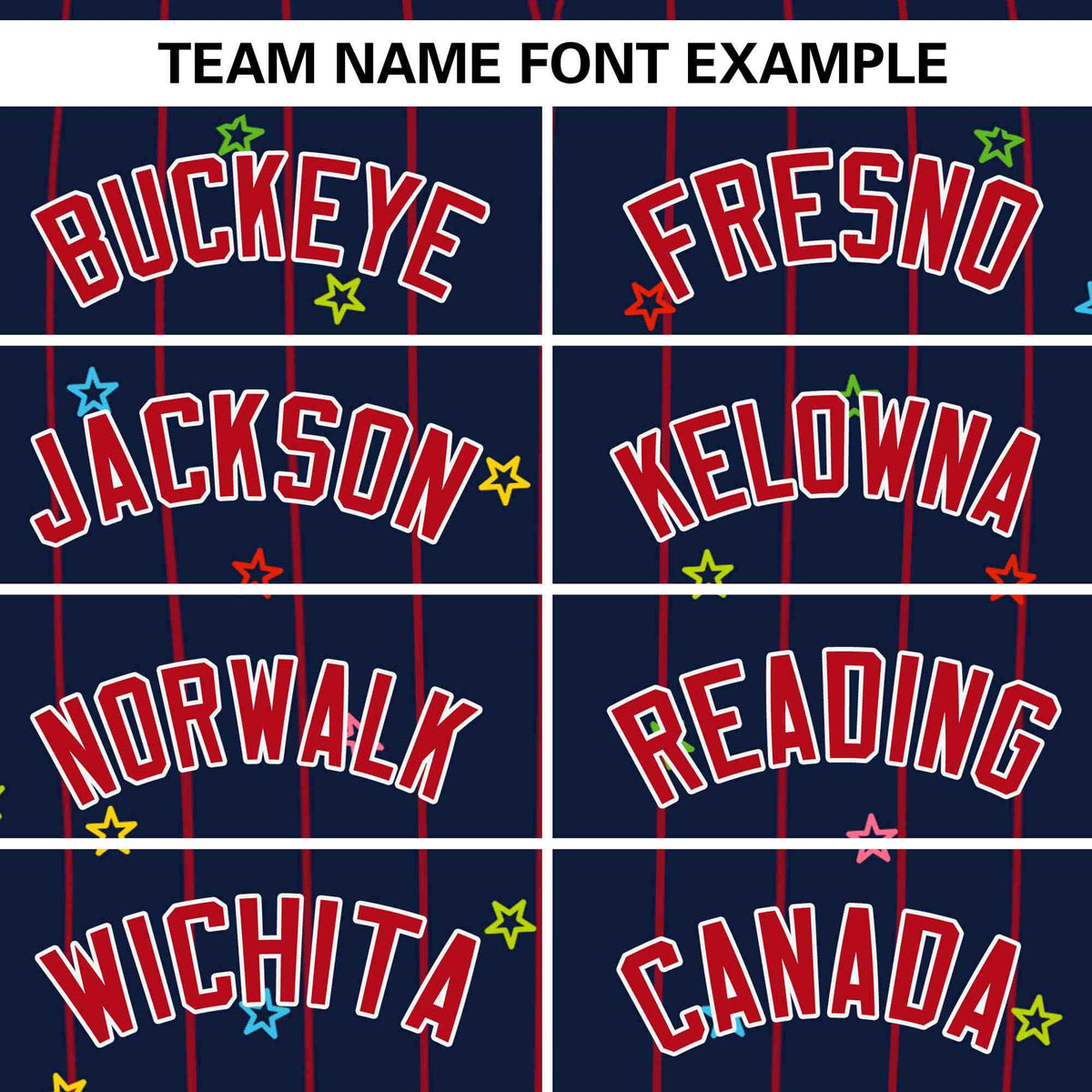 Custom Navy Red Stripe Fashion Personalized Star Pattern Authentic Baseball Jersey