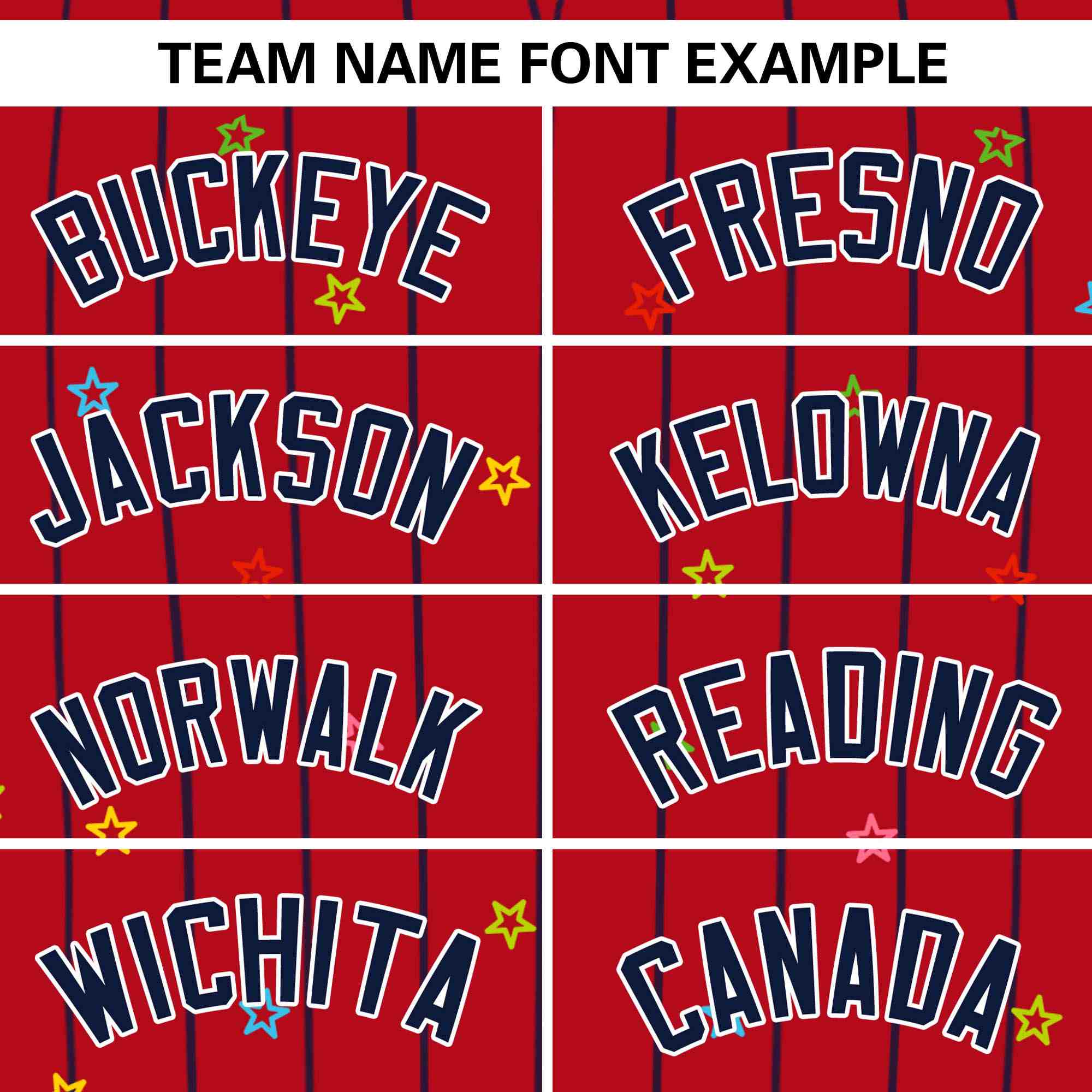 Custom Red Navy Stripe Fashion Personalized Star Pattern Authentic Baseball Jersey