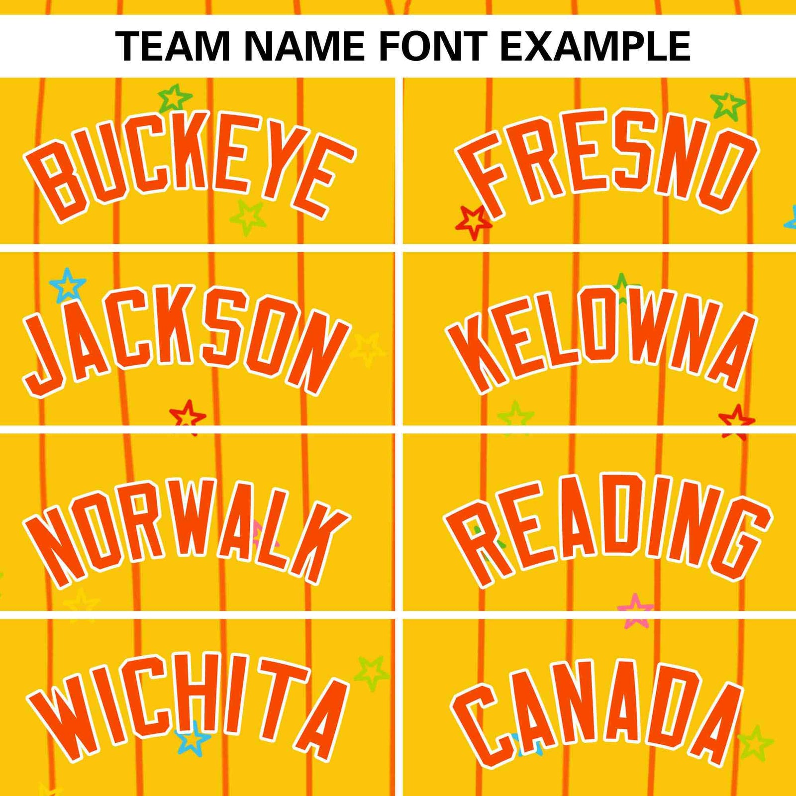 Custom Gold Orange Stripe Fashion Personalized Star Pattern Authentic Baseball Jersey