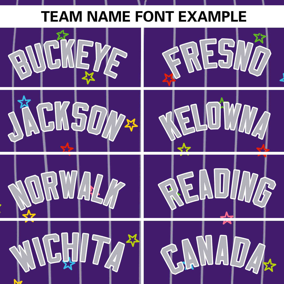 Custom Purple Gray Stripe Fashion Personalized Star Pattern Authentic Baseball Jersey