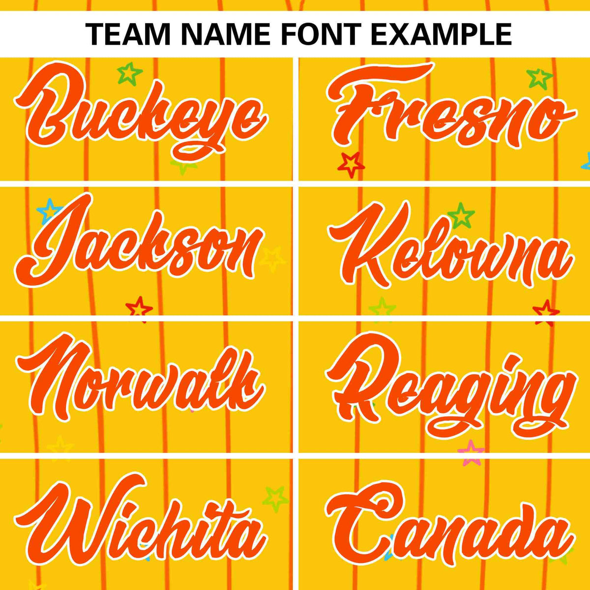 Custom Gold Orange Stripe Fashion Personalized Star Pattern Authentic Baseball Jersey