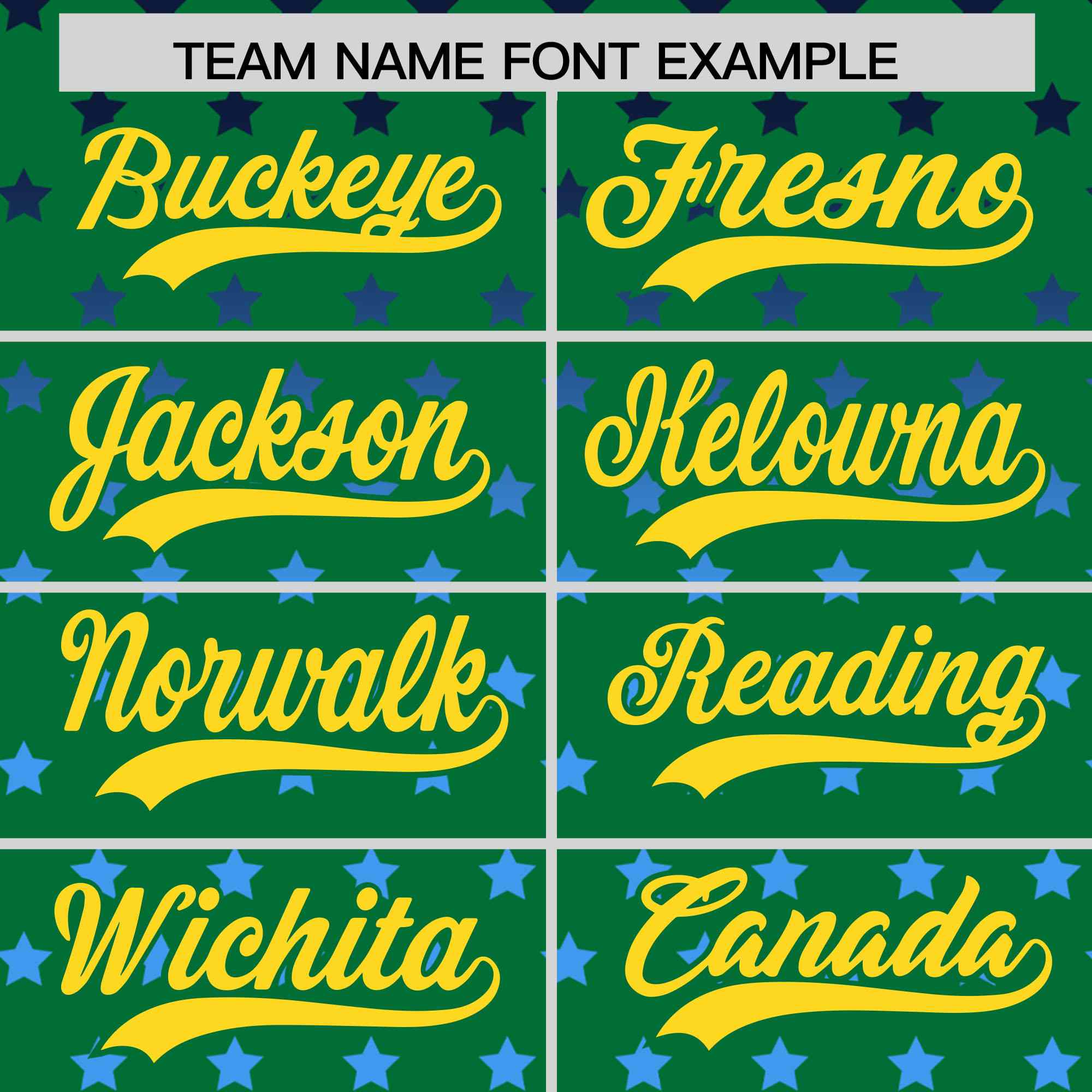 Custom Kelly Green Gold-White Raglan Sleeve Personalized Star Print Authentic Baseball Jersey