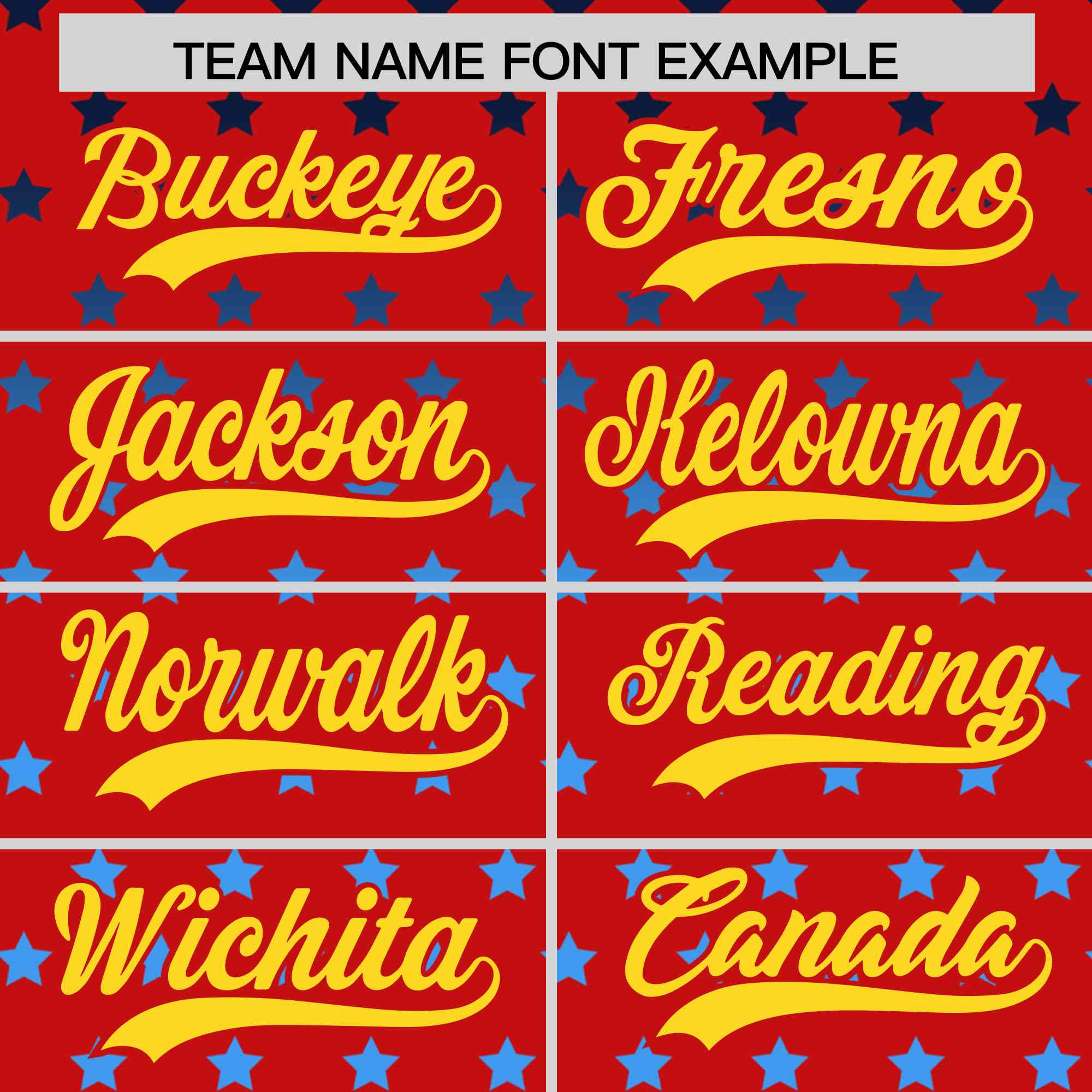 Custom Red Gold-White Raglan Sleeve Personalized Star Print Authentic Baseball Jersey