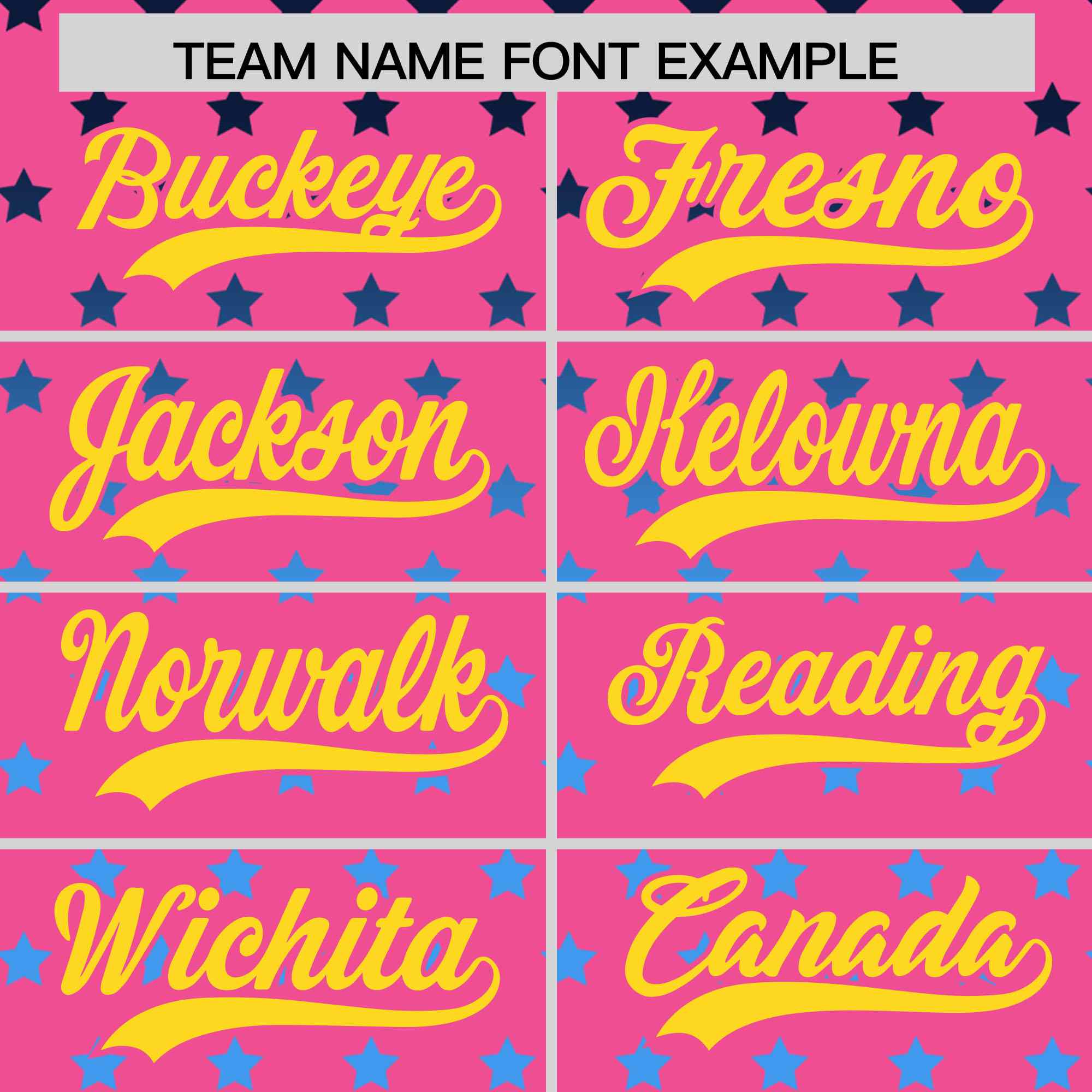 Custom Pink Gold-White Raglan Sleeve Personalized Star Print Authentic Baseball Jersey