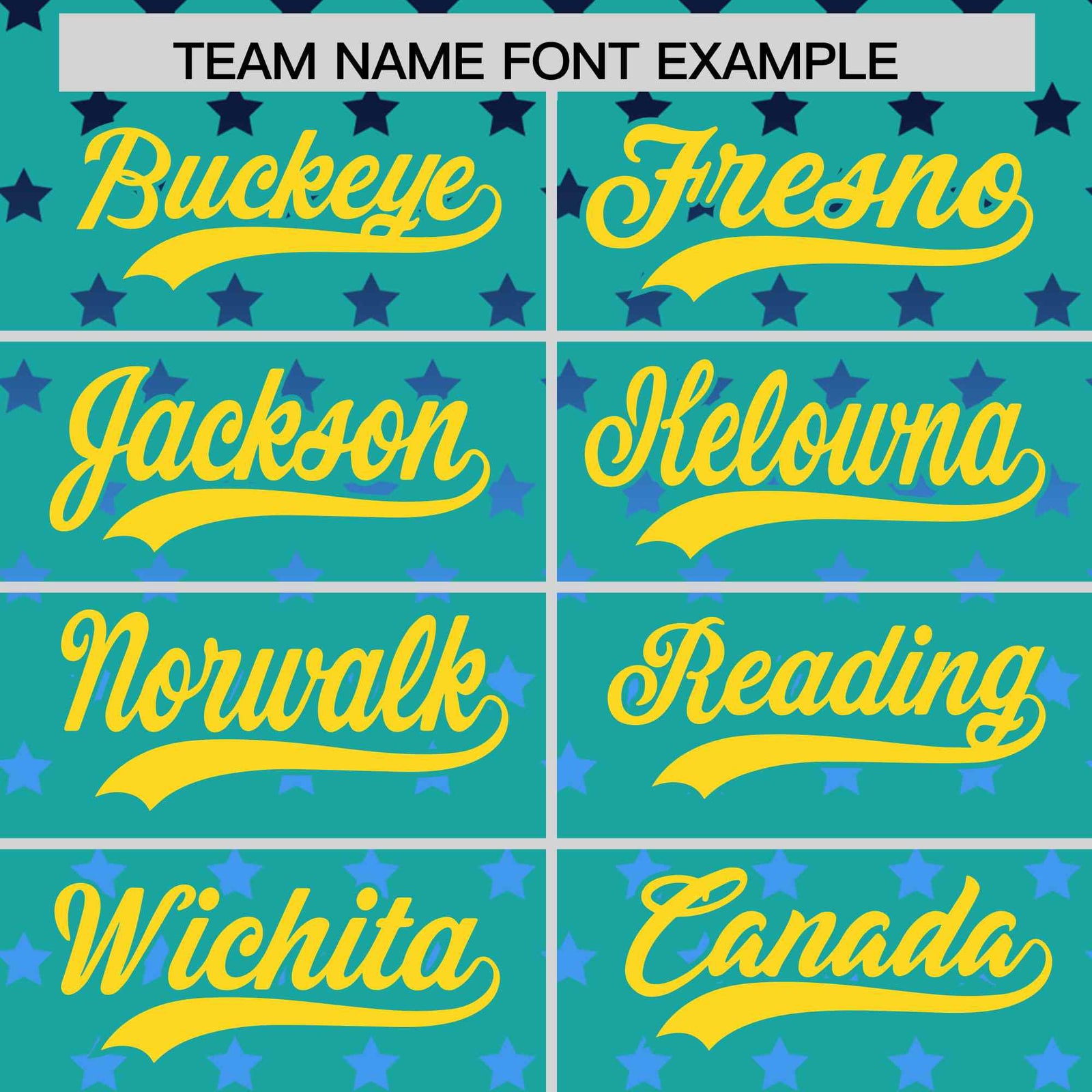 Custom Aqua Gold-White Raglan Sleeve Personalized Star Print Authentic Baseball Jersey