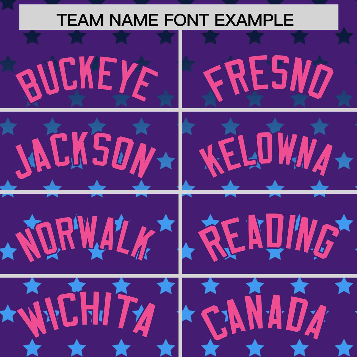 Custom Purple Pink-White Raglan Sleeve Personalized Star Print Authentic Baseball Jersey