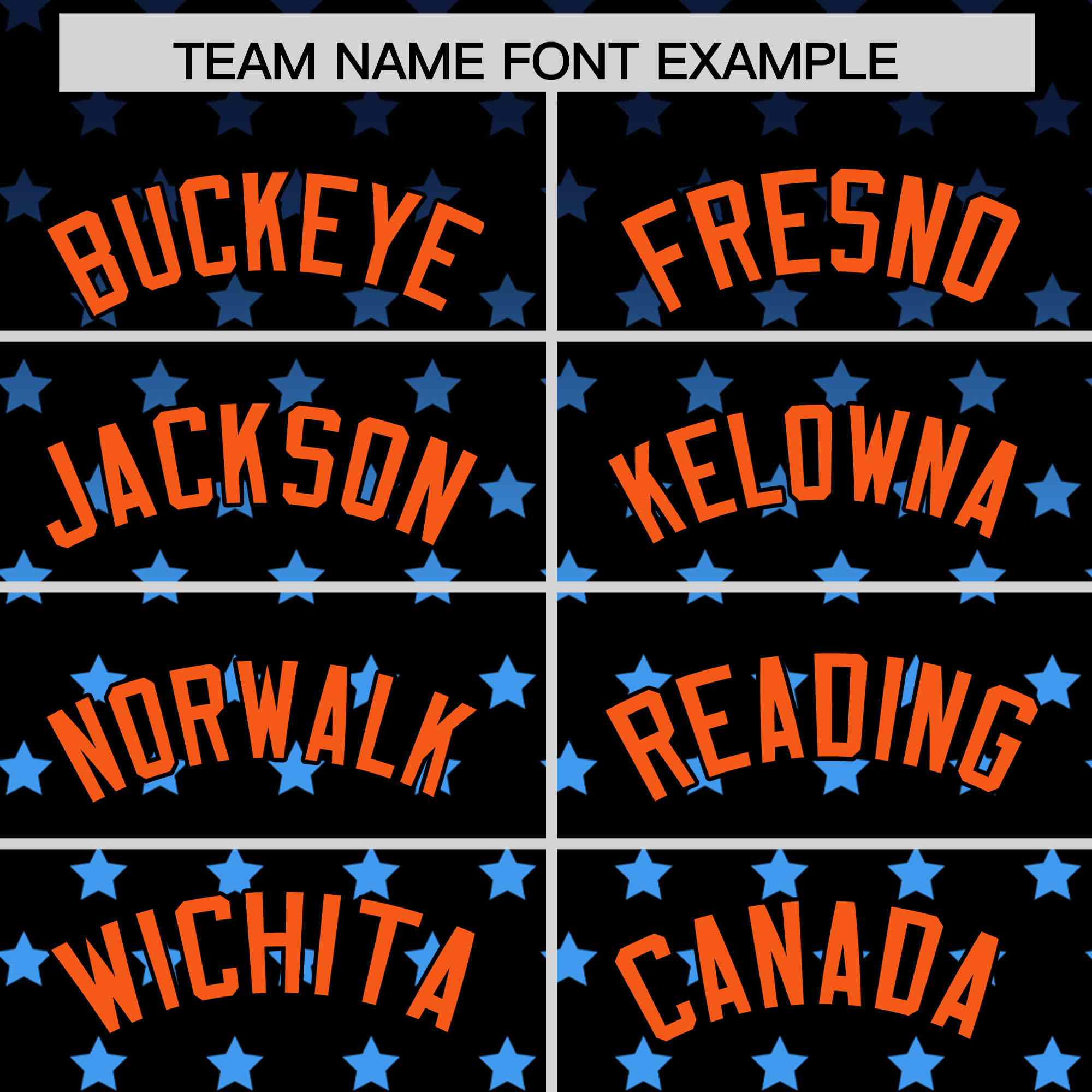 Custom Black Orange-White Raglan Sleeve Personalized Star Print Authentic Baseball Jersey