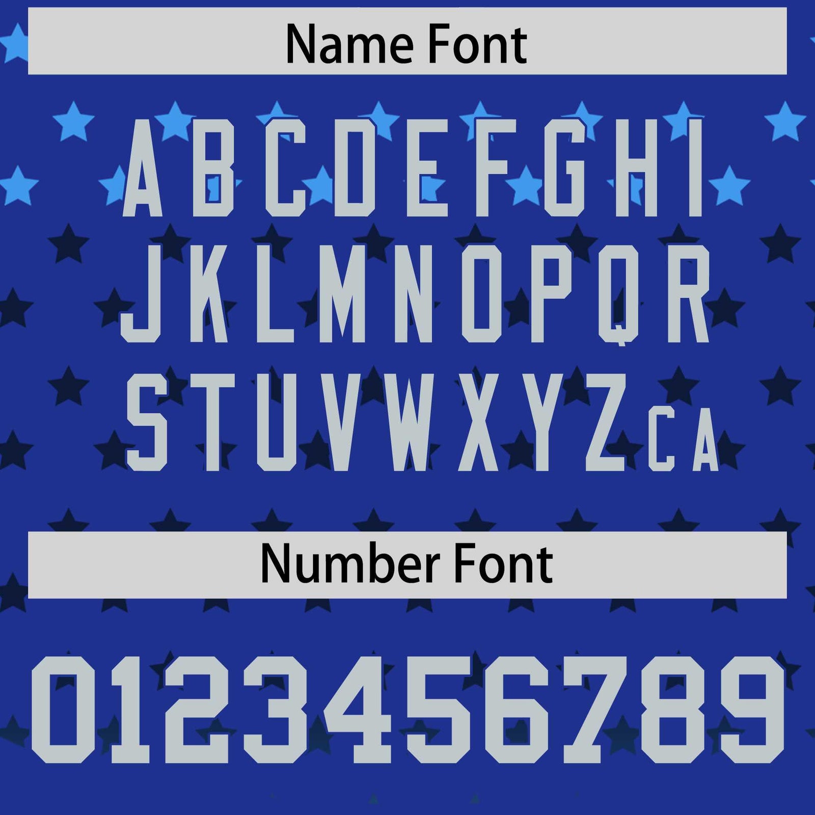 Custom Royal Silver-White Raglan Sleeve Personalized Star Print Authentic Baseball Jersey