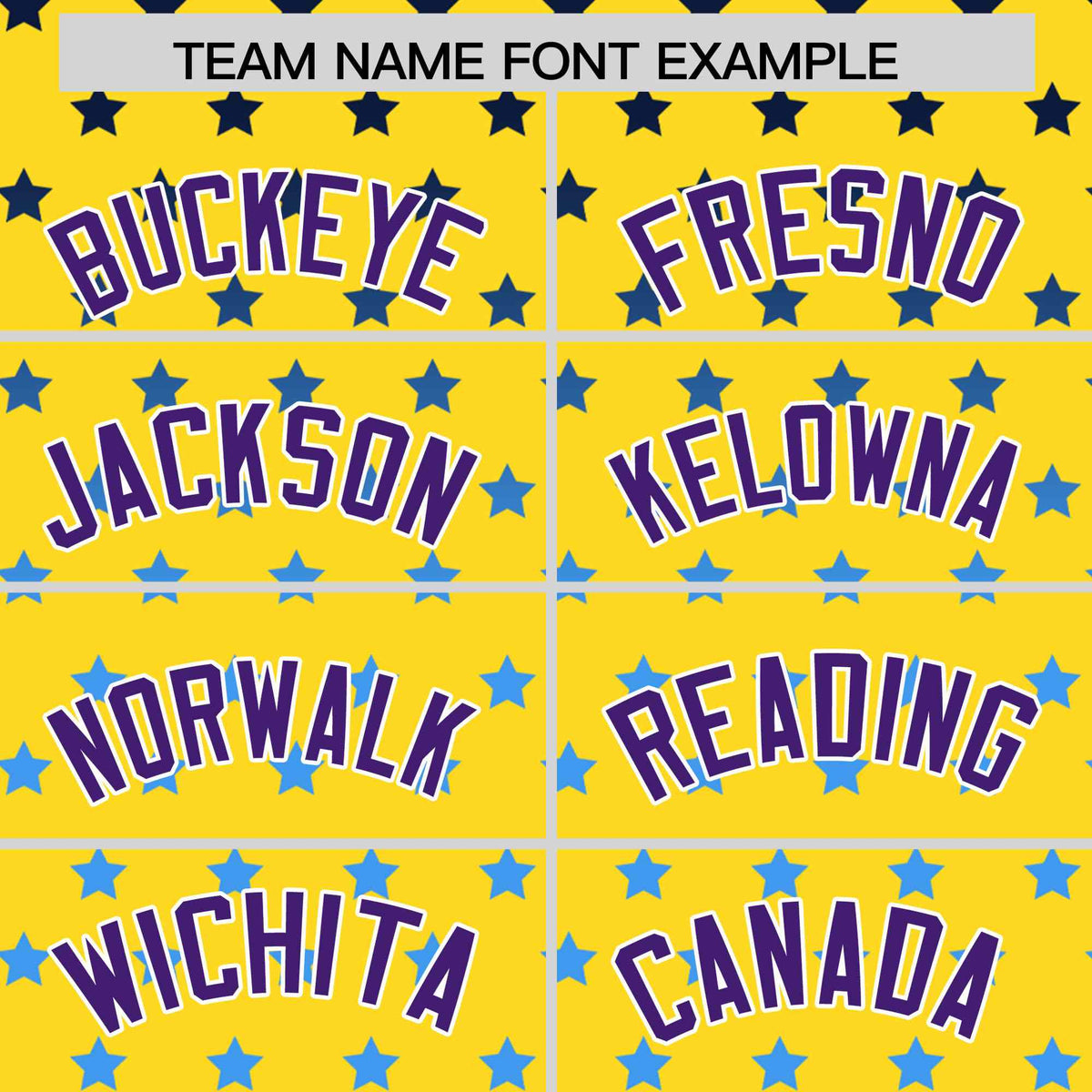 Custom Gold Purple-White Raglan Sleeve Personalized Star Print Authentic Baseball Jersey