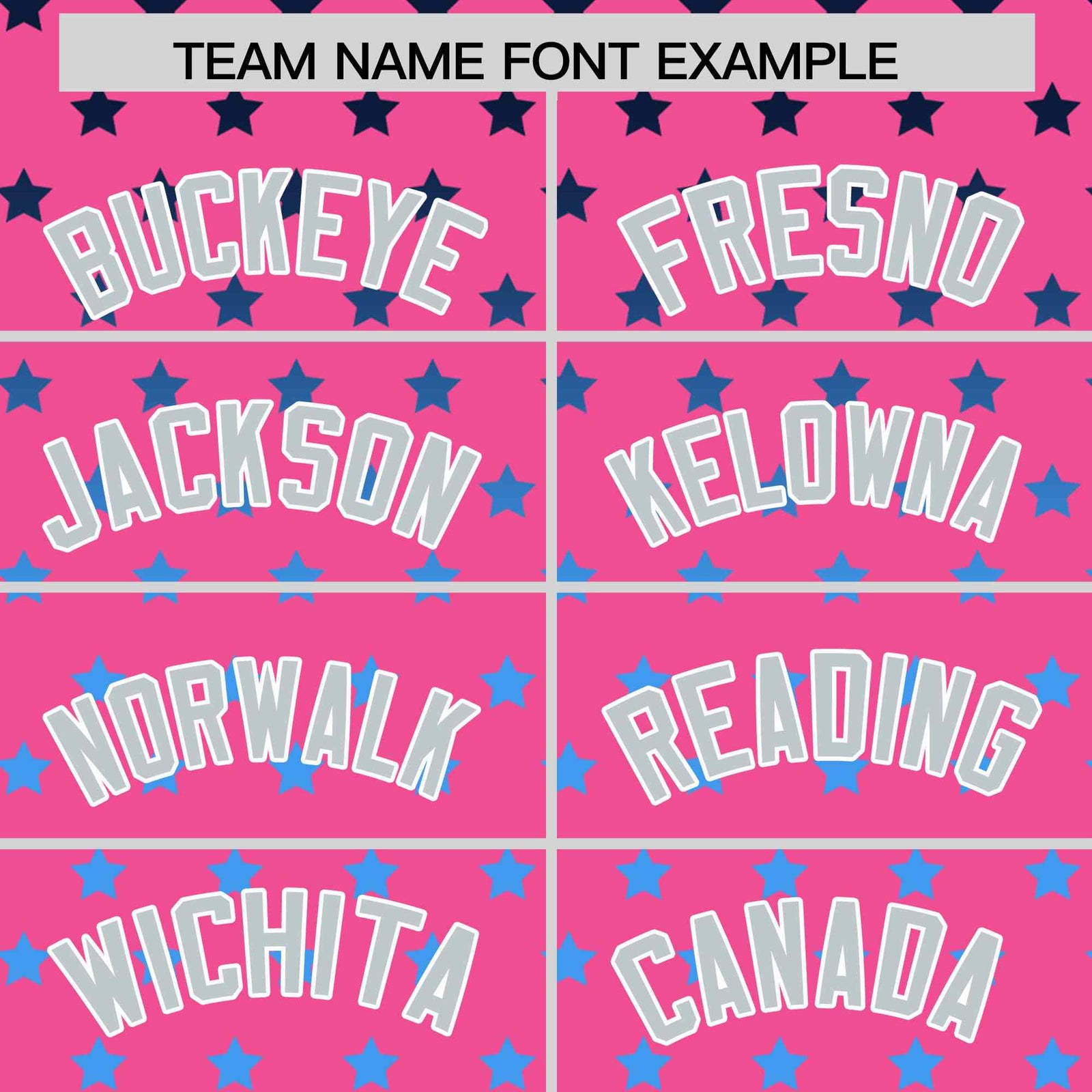 Custom Pink Silver-White Raglan Sleeve Personalized Star Print Authentic Baseball Jersey