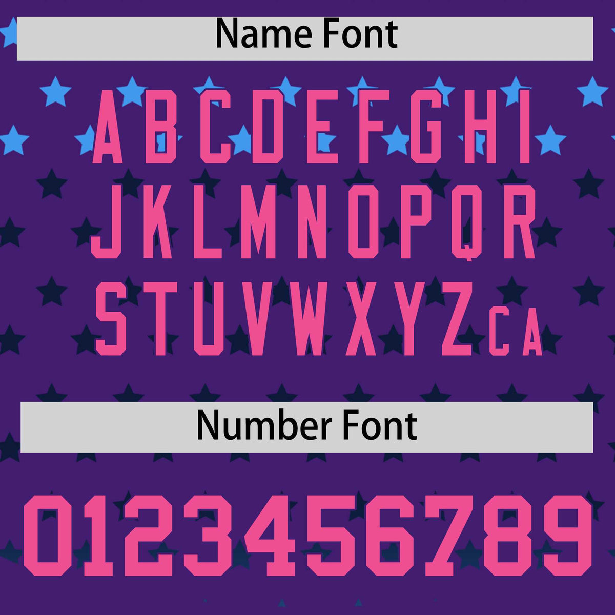 Custom Purple Pink-White Raglan Sleeve Personalized Star Print Authentic Baseball Jersey