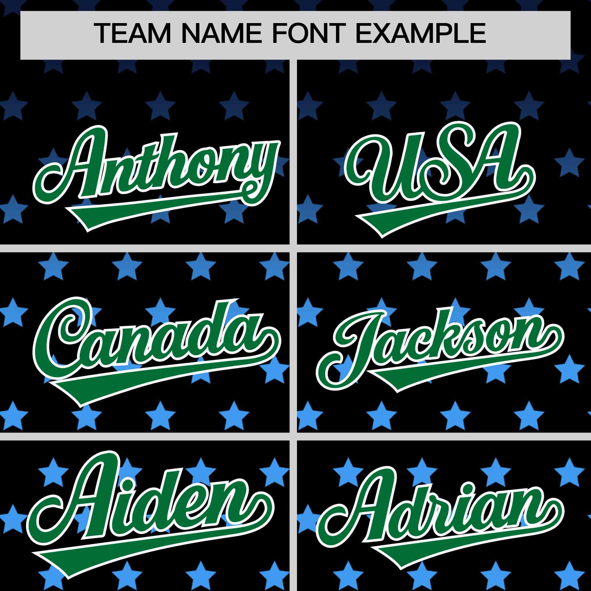 Custom Black Kelly Green-White Raglan Sleeve Personalized Star Print Authentic Baseball Jersey