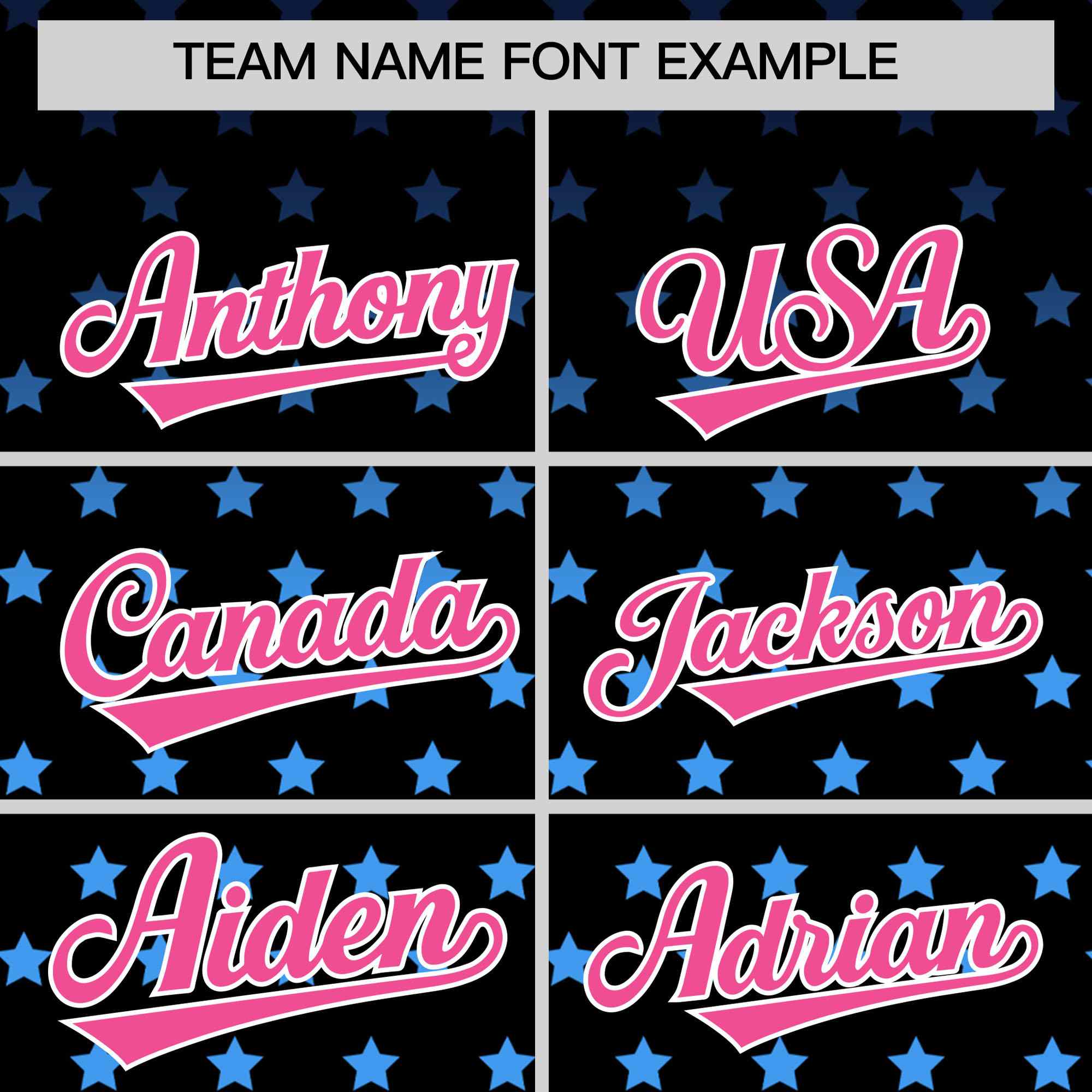 Custom Black Pink-White Raglan Sleeve Personalized Star Print Authentic Baseball Jersey