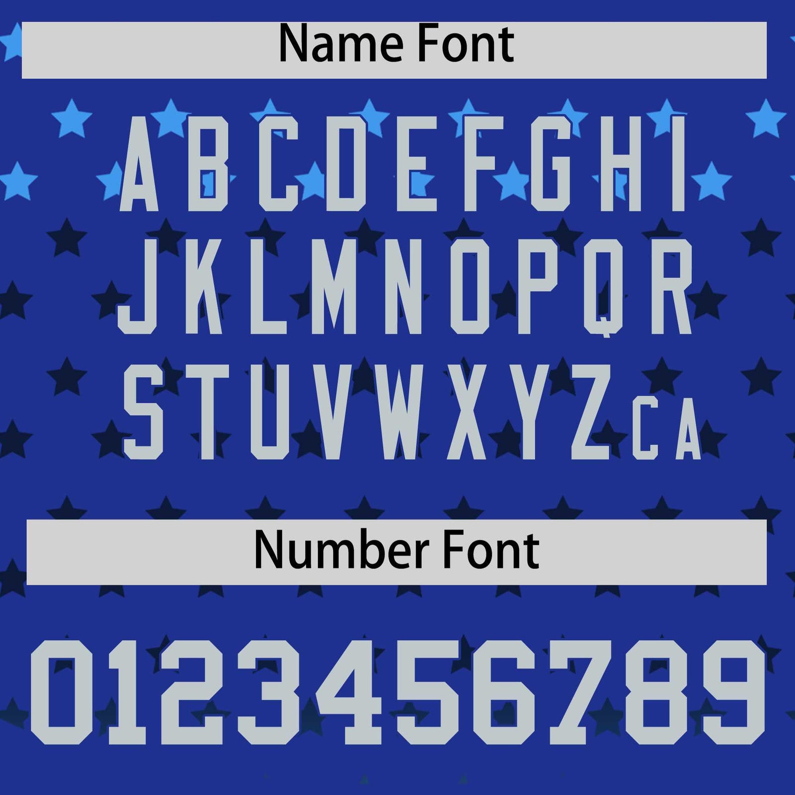 Custom Royal Silver-White Raglan Sleeve Personalized Star Print Authentic Baseball Jersey