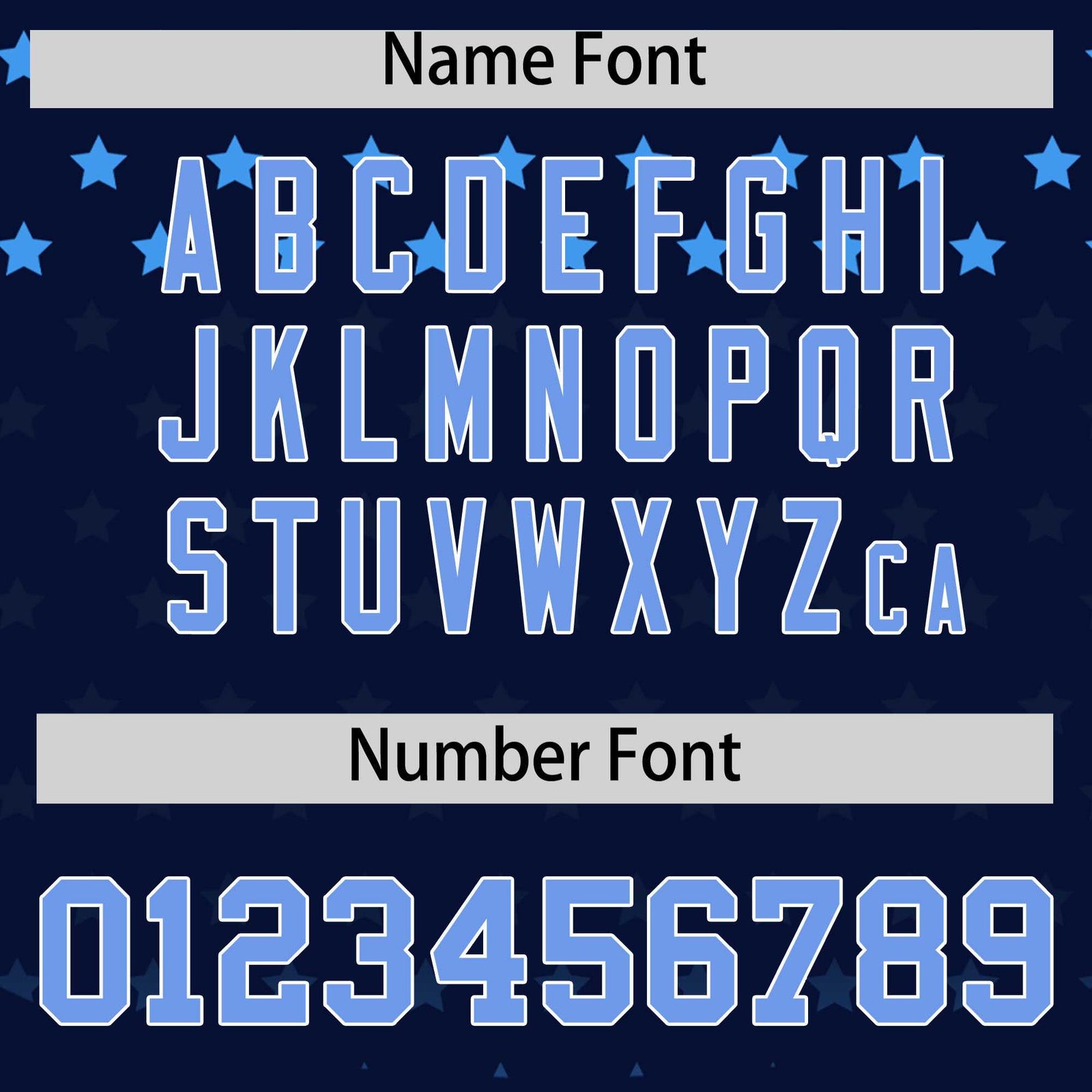 Custom Navy Light Blue-White Raglan Sleeve Personalized Star Print Authentic Baseball Jersey