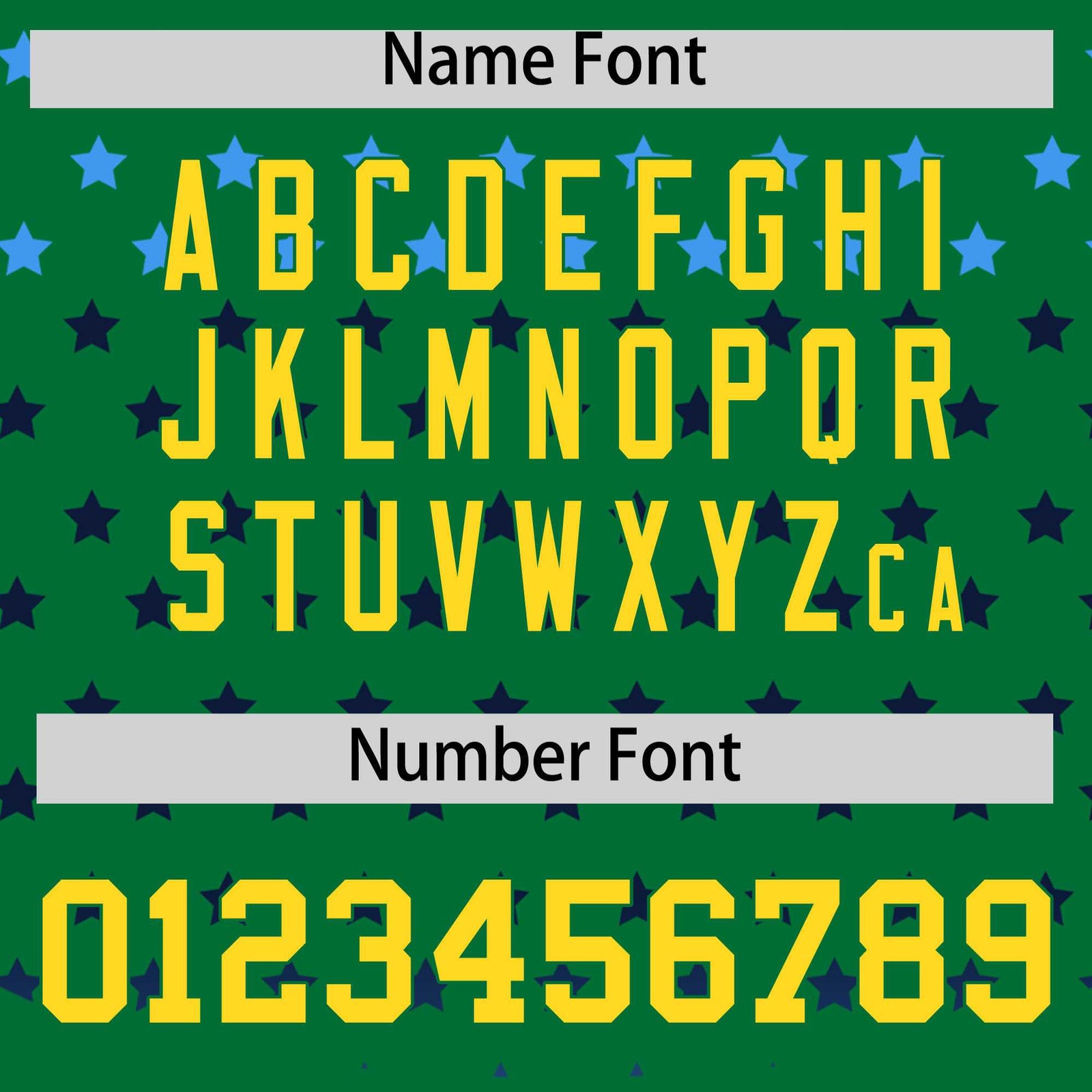 Custom Kelly Green Gold-White Raglan Sleeve Personalized Star Print Authentic Baseball Jersey