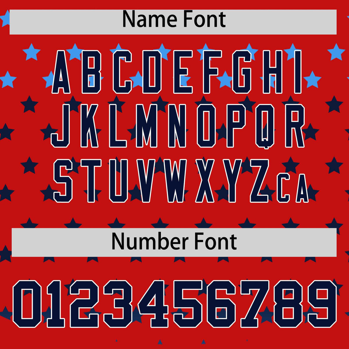 Custom Red Navy-White Raglan Sleeve Personalized Star Print Authentic Baseball Jersey