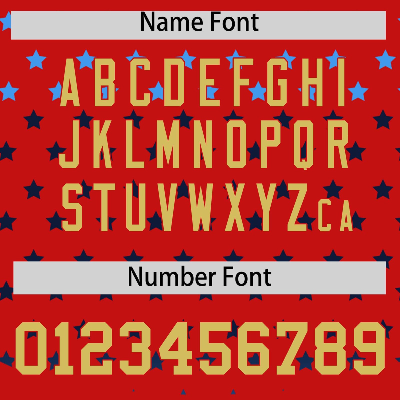 Custom Red Old Gold-White Raglan Sleeve Personalized Star Print Authentic Baseball Jersey