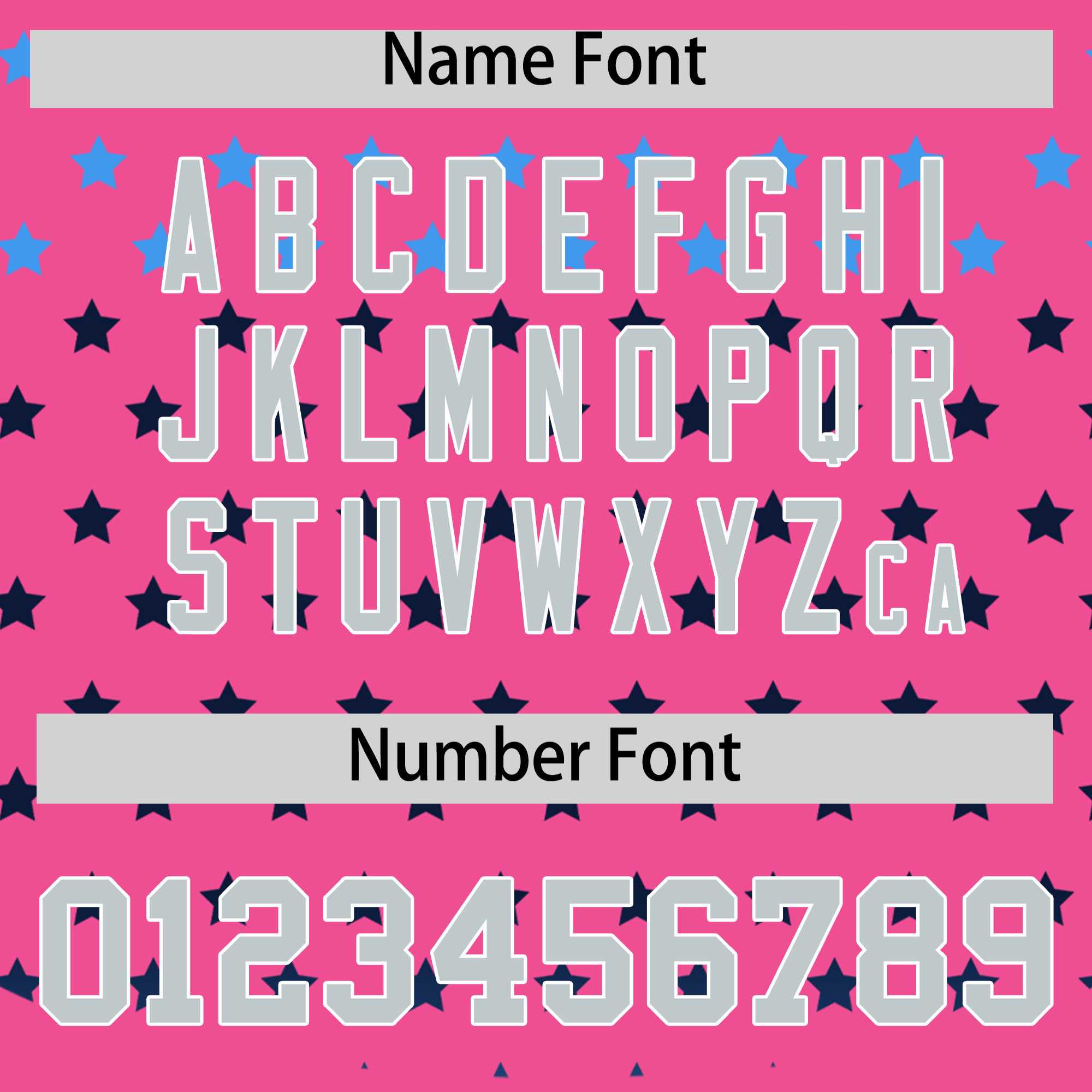 Custom Pink Silver-White Raglan Sleeve Personalized Star Print Authentic Baseball Jersey