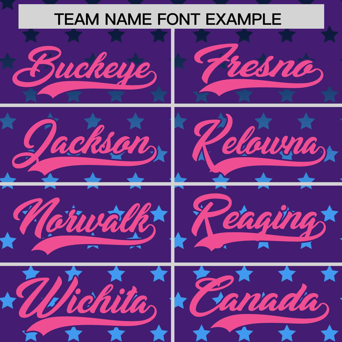 Custom Purple Pink-White Raglan Sleeve Personalized Star Print Authentic Baseball Jersey