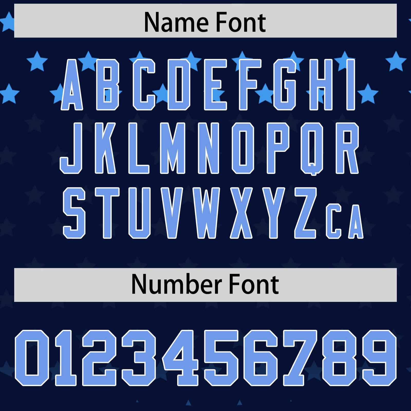 Custom Navy Light Blue-White Raglan Sleeve Personalized Star Print Authentic Baseball Jersey