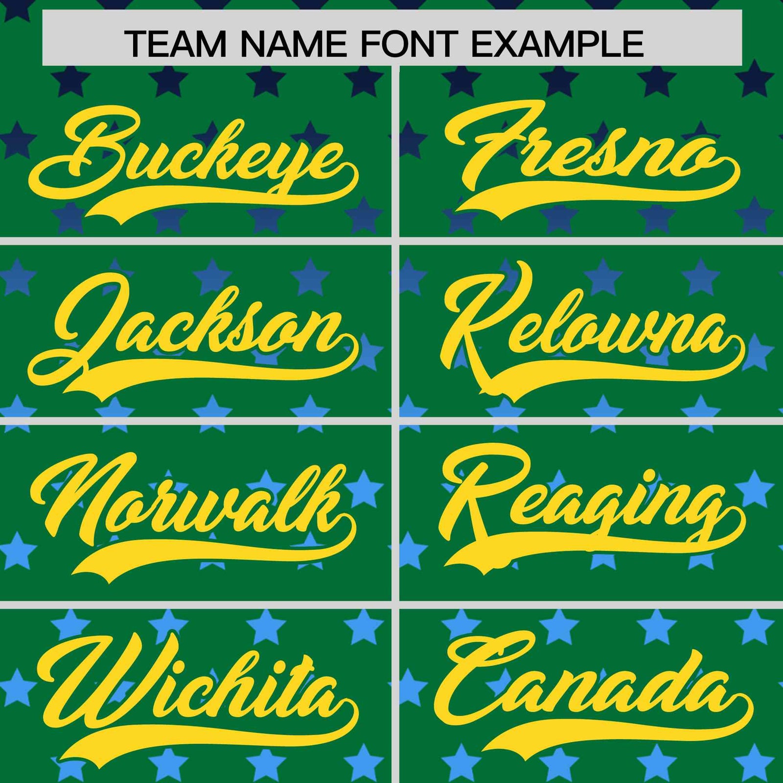 Custom Kelly Green Gold-White Raglan Sleeve Personalized Star Print Authentic Baseball Jersey