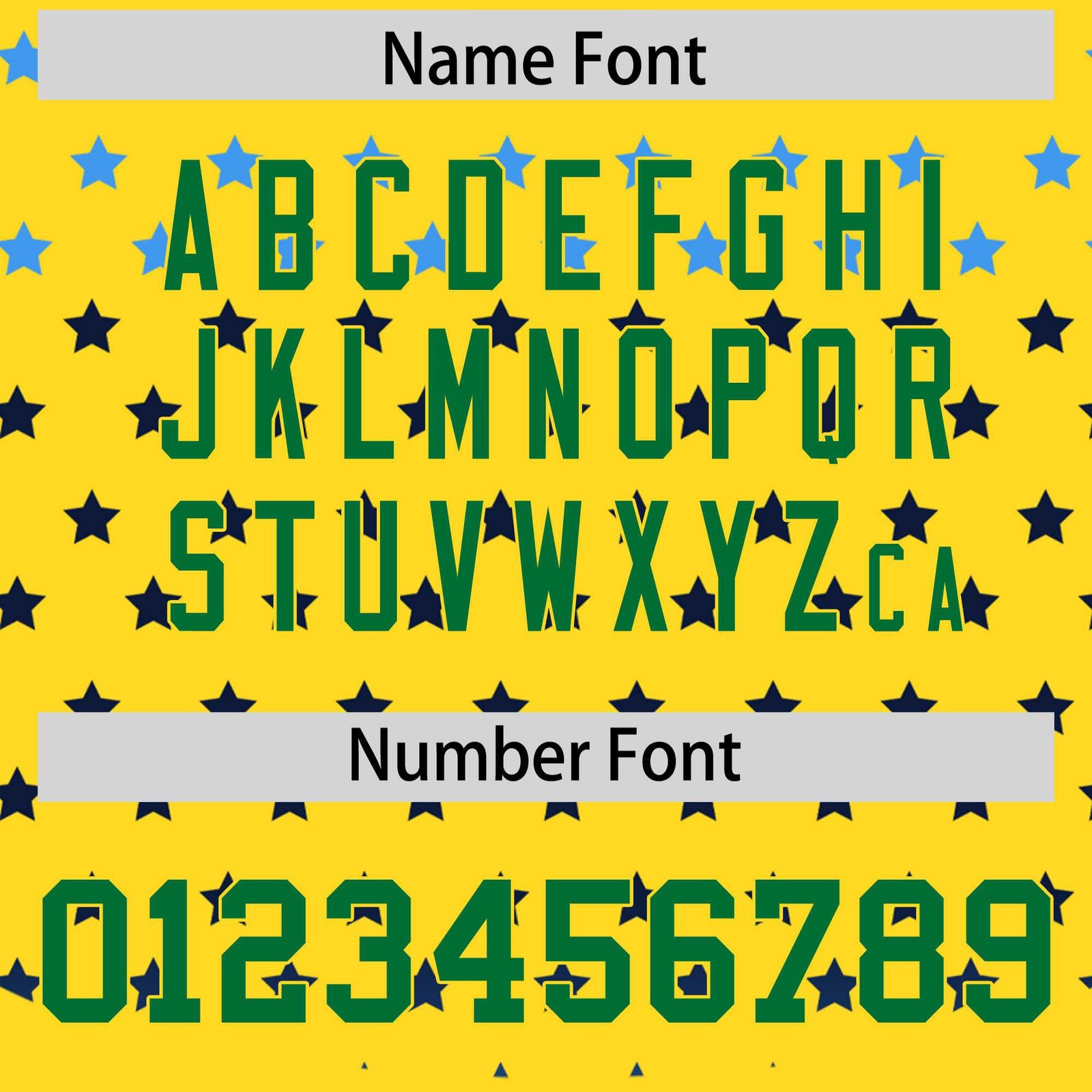 Custom Gold Kelly Green-White Raglan Sleeve Personalized Star Print Authentic Baseball Jersey