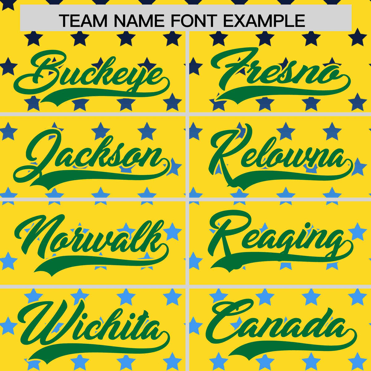 Custom Gold Kelly Green-White Raglan Sleeve Personalized Star Print Authentic Baseball Jersey