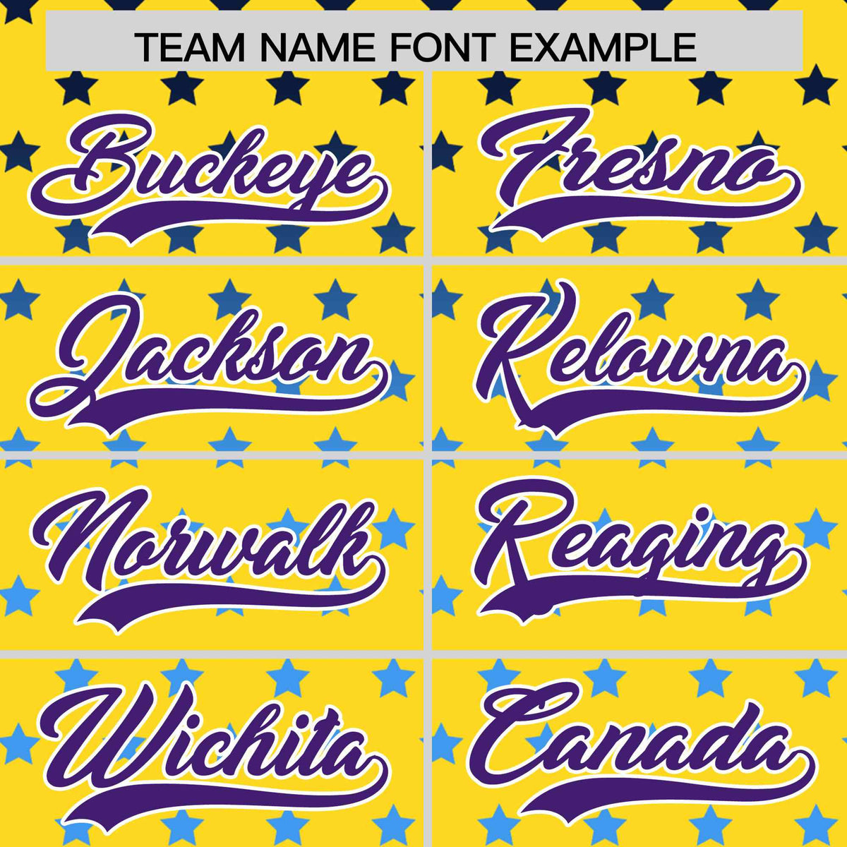 Custom Gold Purple-White Raglan Sleeve Personalized Star Print Authentic Baseball Jersey