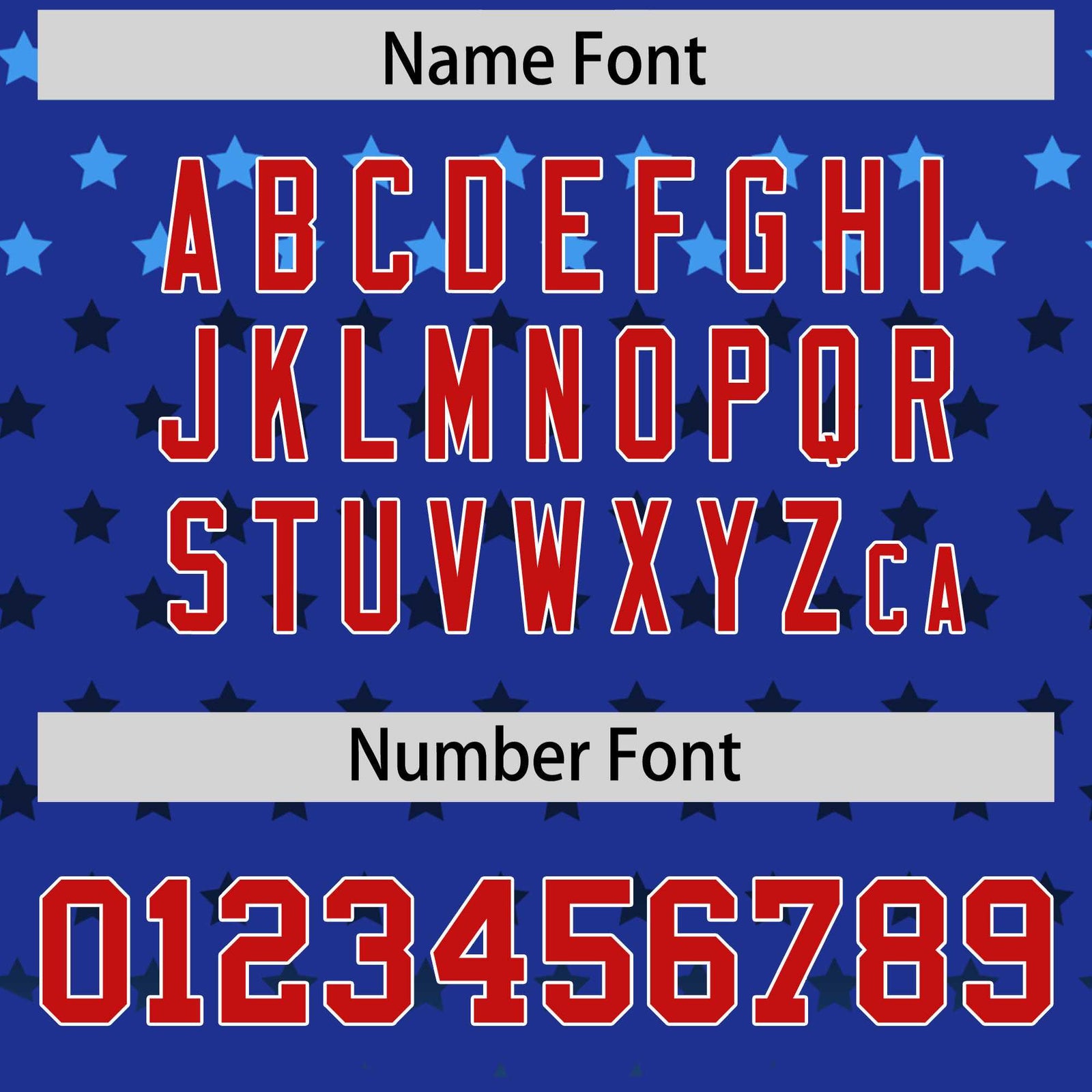 Custom Royal Red-White Raglan Sleeve Personalized Star Print Authentic Baseball Jersey