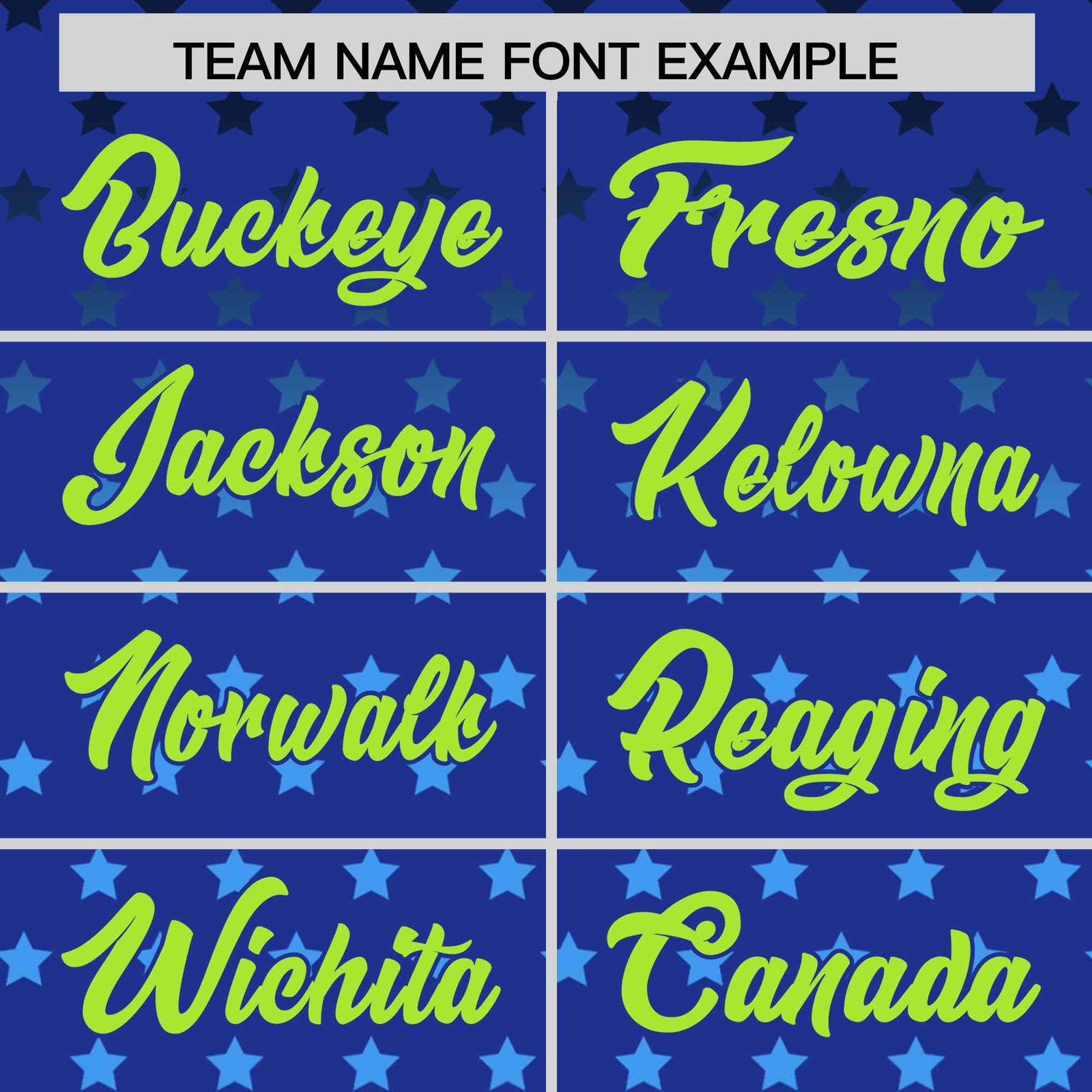 Custom Royal Neon Green-White Raglan Sleeve Personalized Star Print Authentic Baseball Jersey