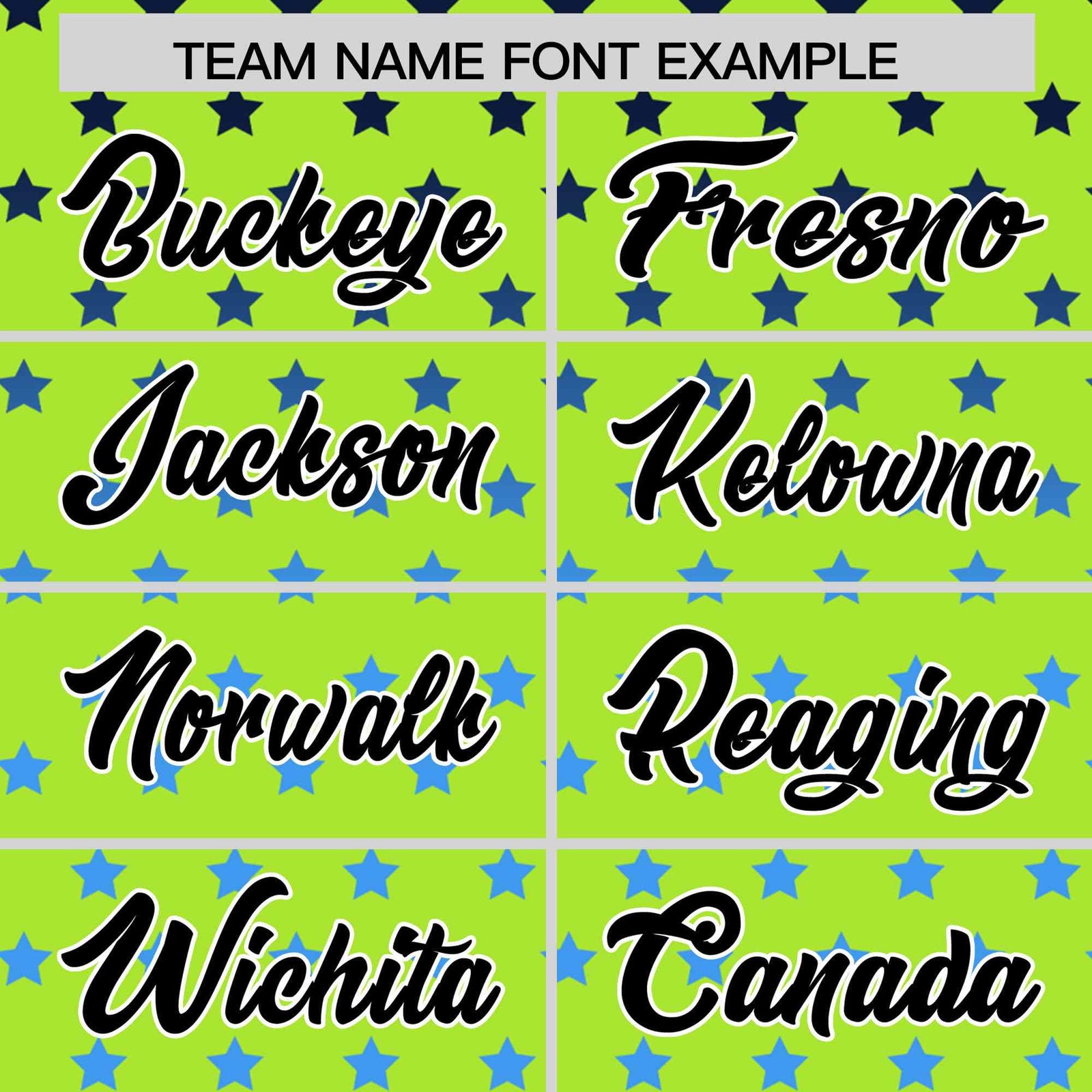 Custom Neon Green Black-White Raglan Sleeve Personalized Star Print Authentic Baseball Jersey