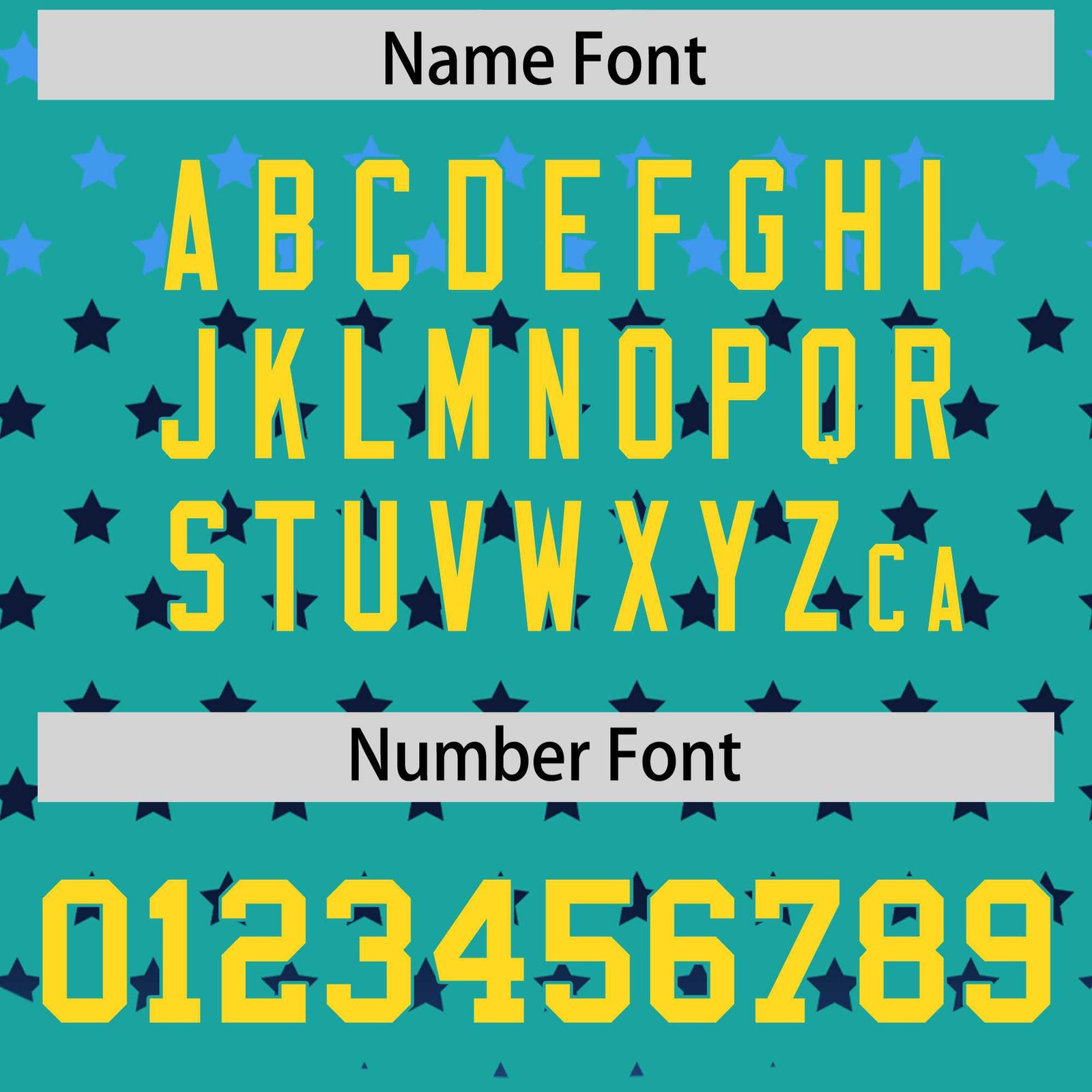 Custom Aqua Gold-White Raglan Sleeve Personalized Star Print Authentic Baseball Jersey