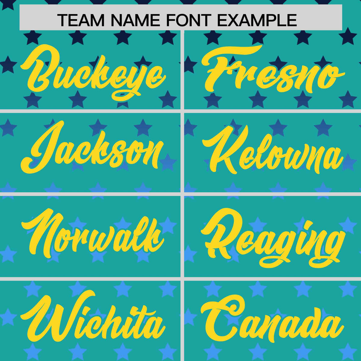 Custom Aqua Gold-White Raglan Sleeve Personalized Star Print Authentic Baseball Jersey