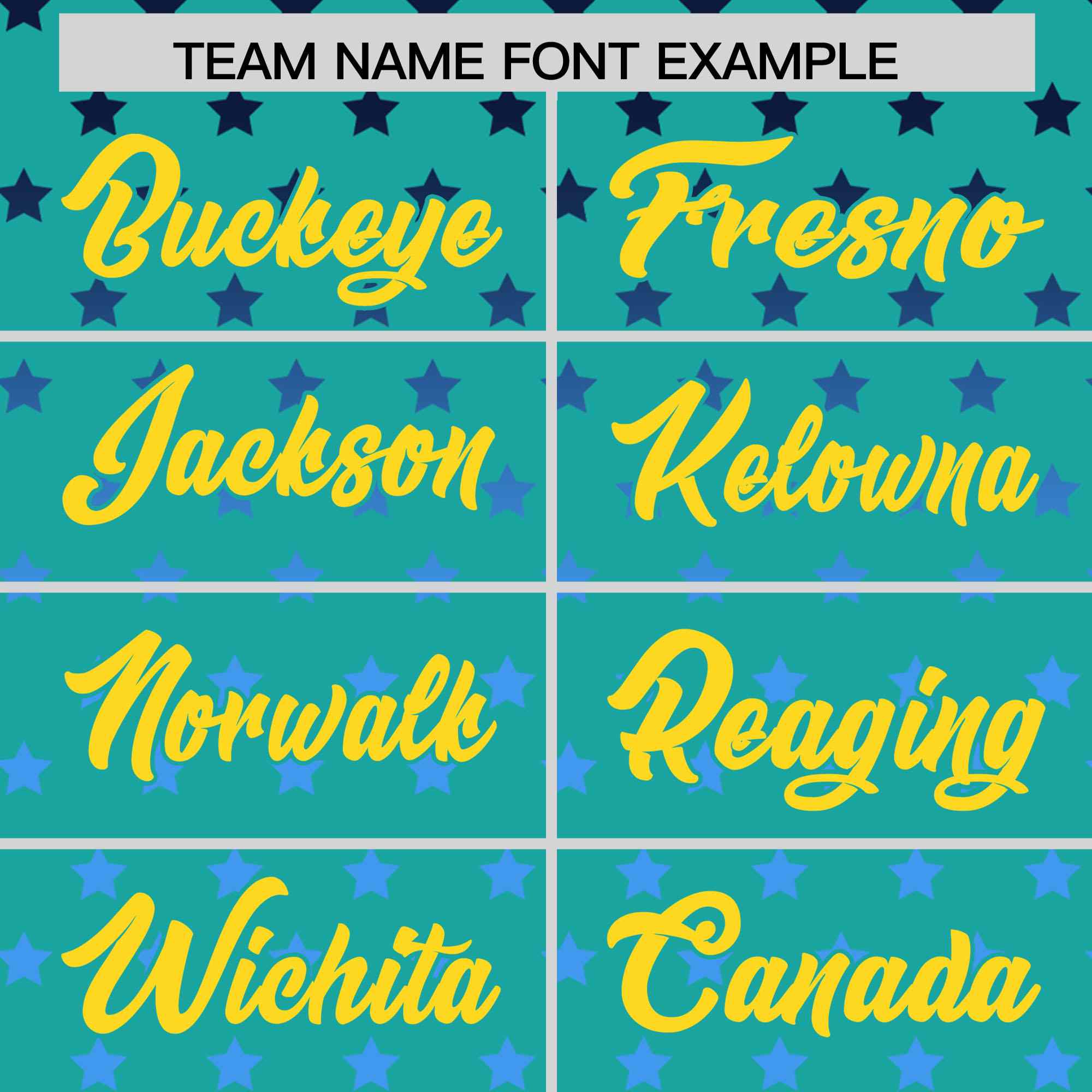 Custom Aqua Gold-White Raglan Sleeve Personalized Star Print Authentic Baseball Jersey