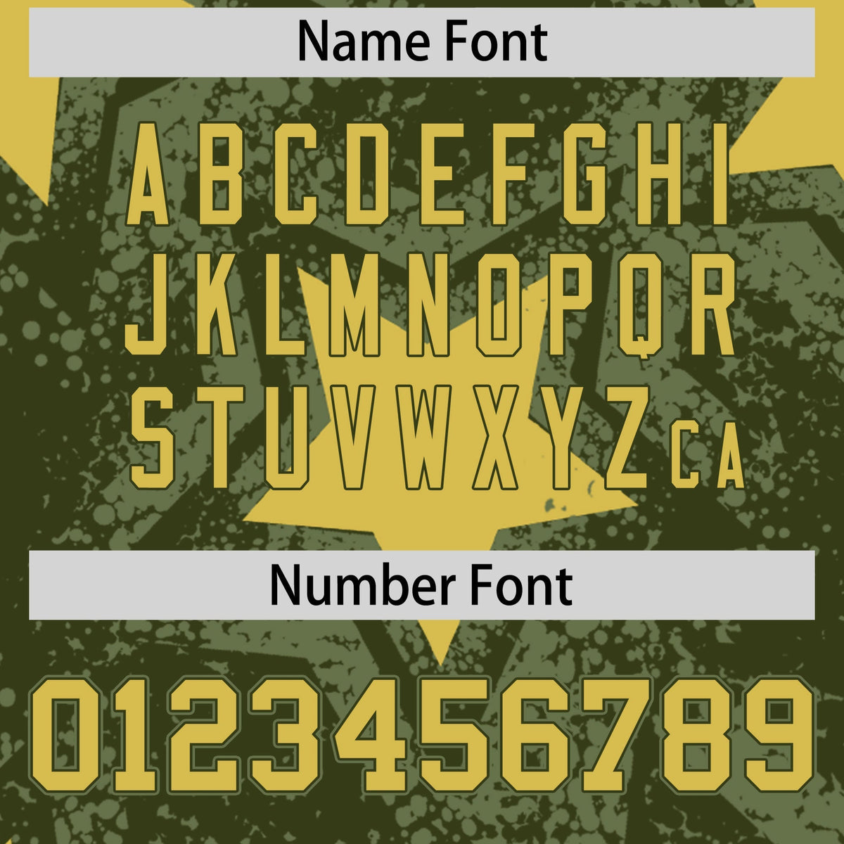 Custom Olive Khaki Star Graffiti Team Baseball Jerseys With Custom Names, Numbers &amp; Logos Stretch Fabric Baseball Jersey| KXKSHOP