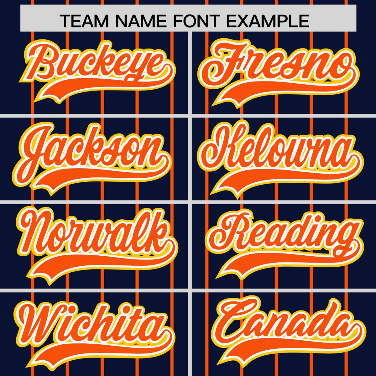 Custom Navy Orange Stripe Fashion Sleeves Gradient Authentic Baseball Jersey