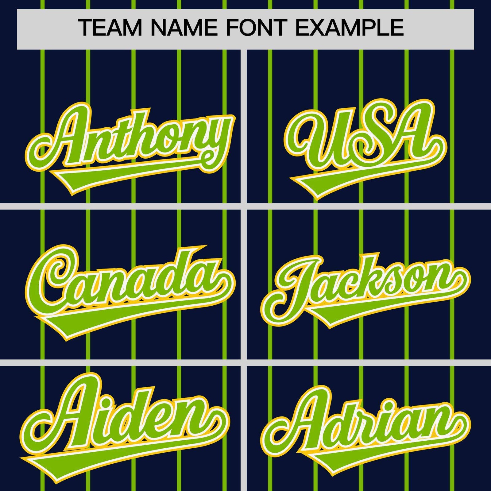 Custom Navy Neon Green Stripe Fashion Sleeves Gradient Authentic Baseball Jersey