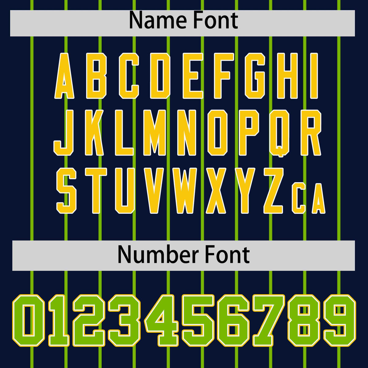 Custom Navy Neon Green Stripe Fashion Sleeves Gradient Authentic Baseball Jersey