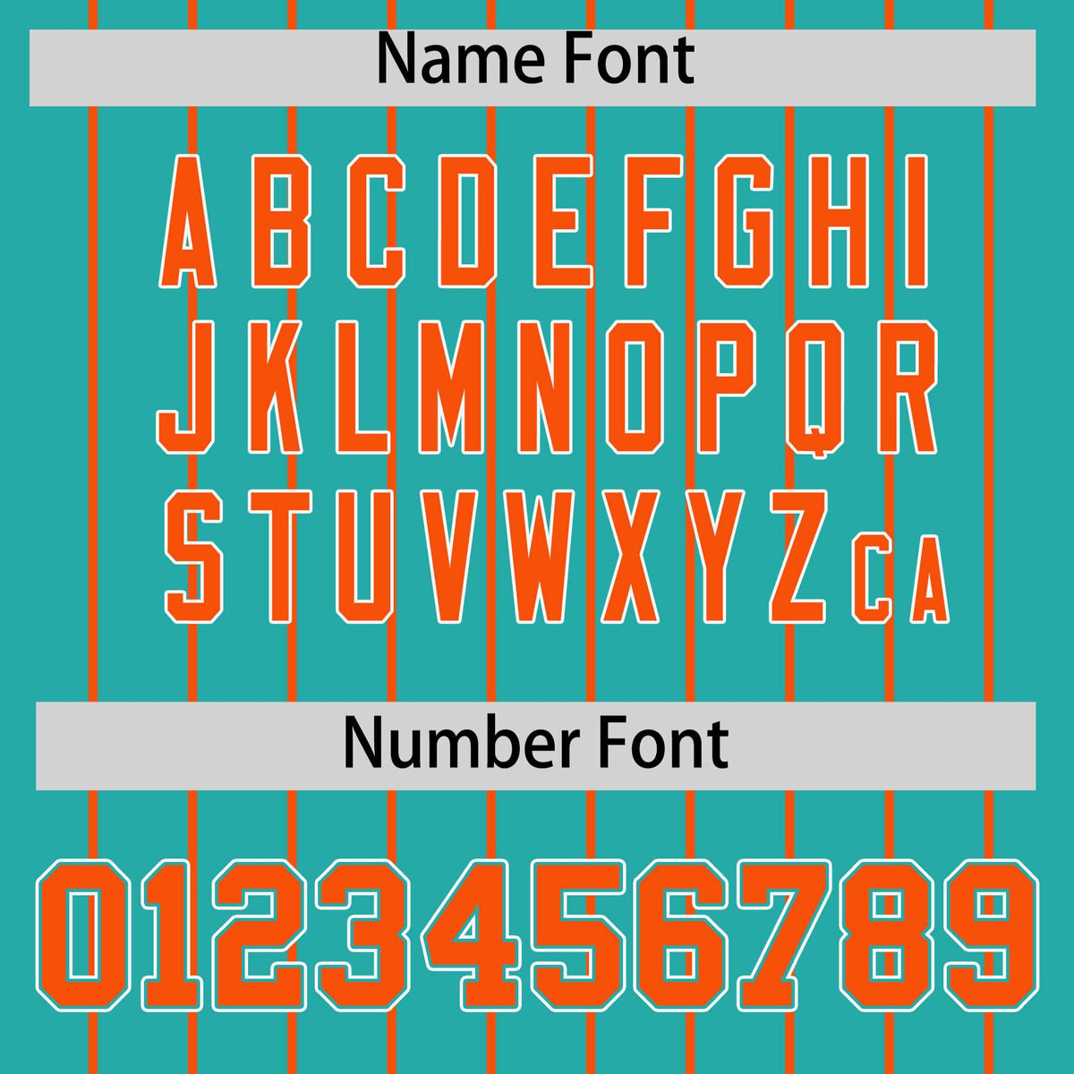 Custom Aqua Orange Stripe Fashion Sleeves Gradient Authentic Baseball Jersey