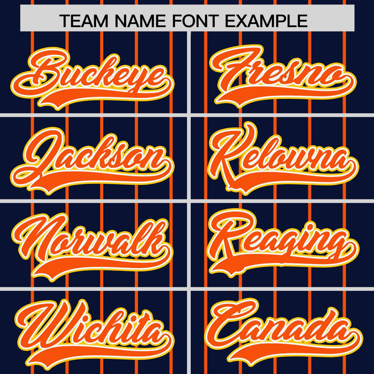 Custom Navy Orange Stripe Fashion Sleeves Gradient Authentic Baseball Jersey