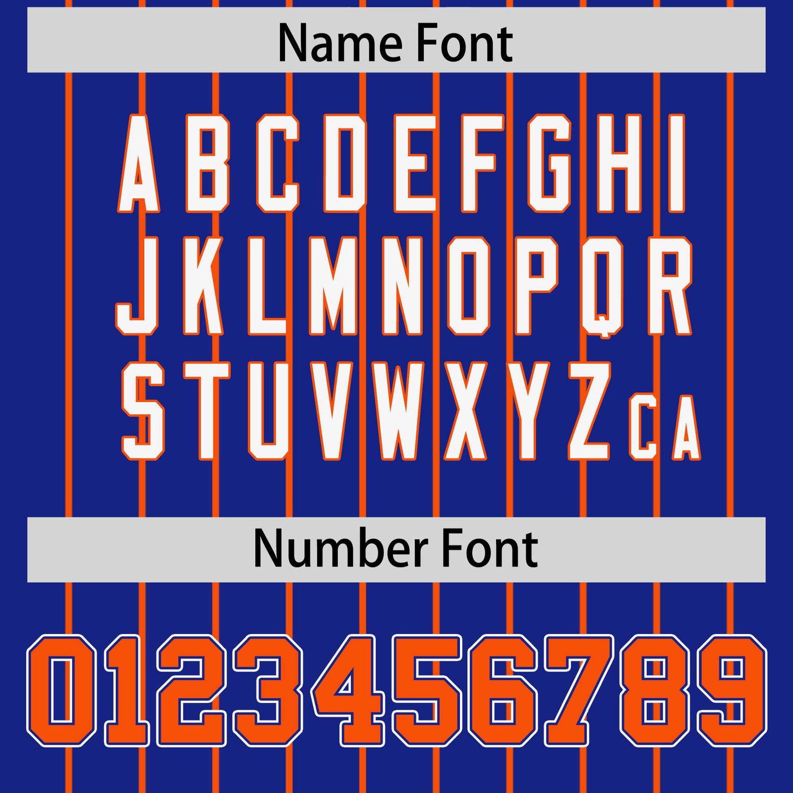 Custom Royal Orange Stripe Fashion Sleeves Gradient Authentic Baseball Jersey