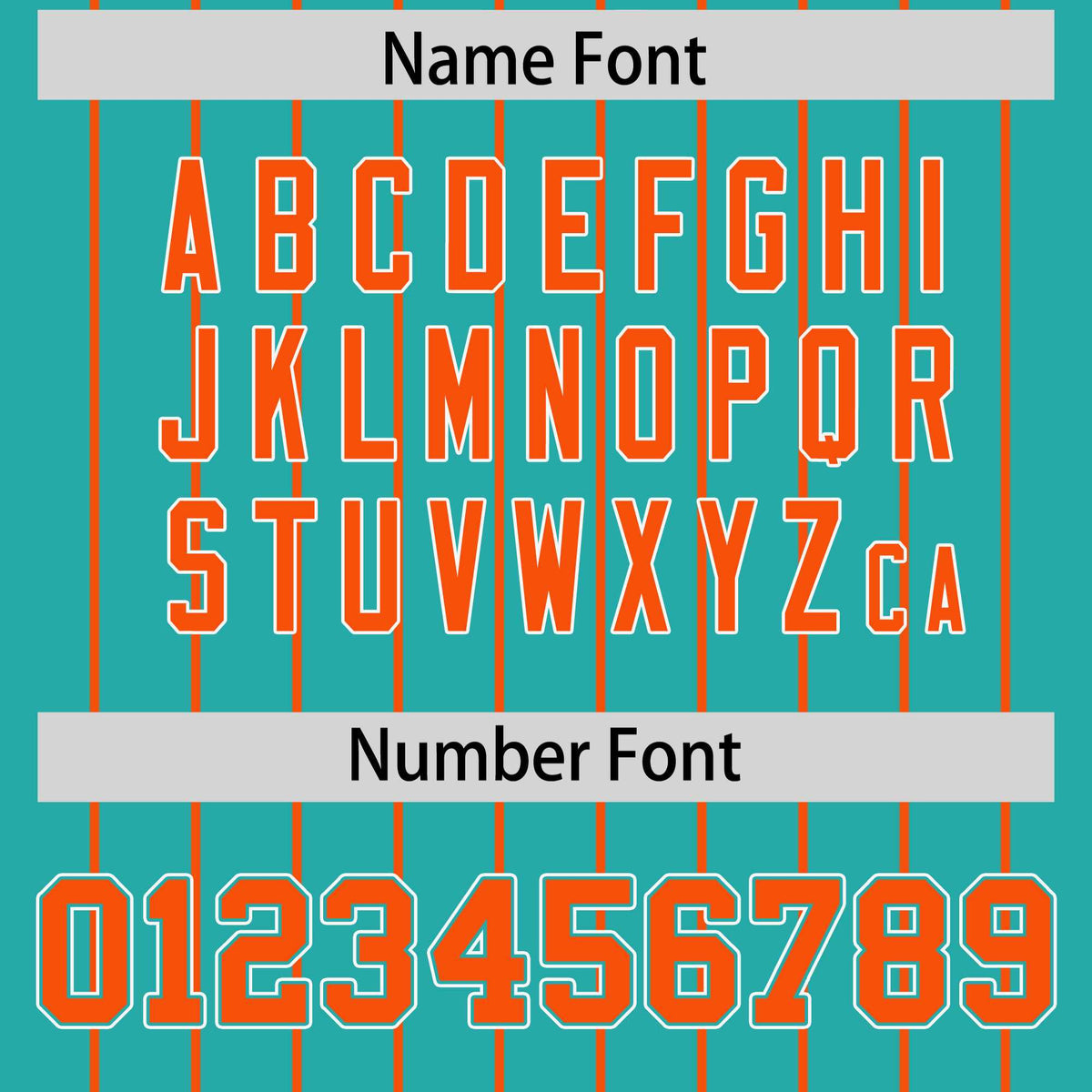 Custom Aqua Orange Stripe Fashion Sleeves Gradient Authentic Baseball Jersey